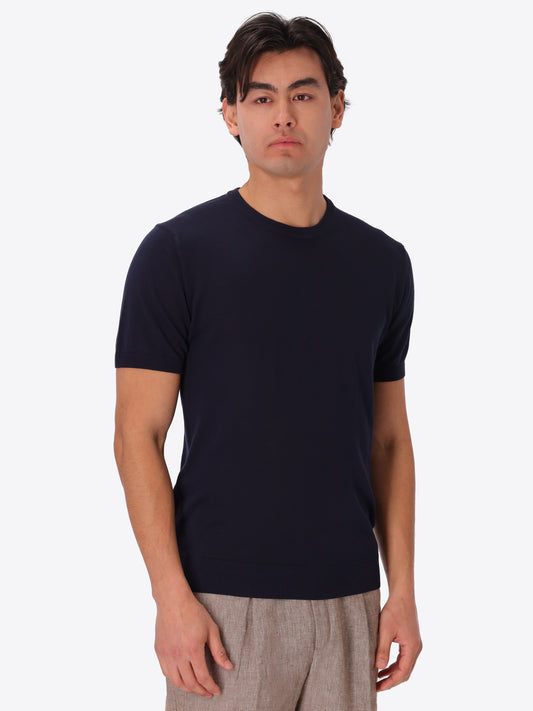 Carrara T-Shirt Aus Garment-Dyed Baumwoll-Crêpegarn - Icon