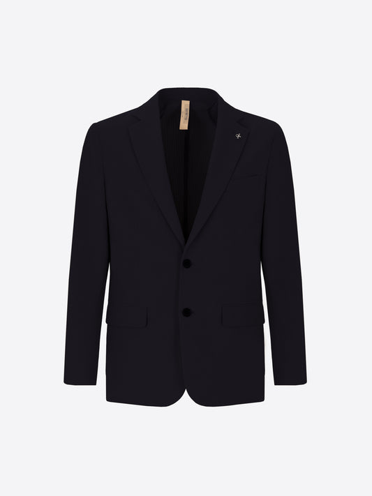Semi-Tailored Jacket Firenze In Super-Comfort Embossed Striped Fabric