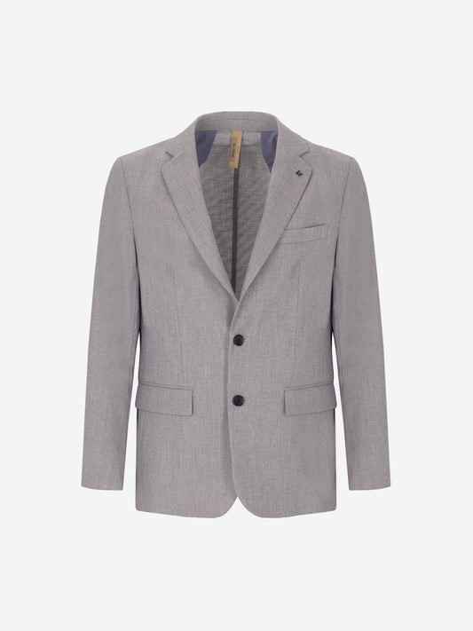 Blue Suit Acanto In Melange Viscose-Blend Fabric