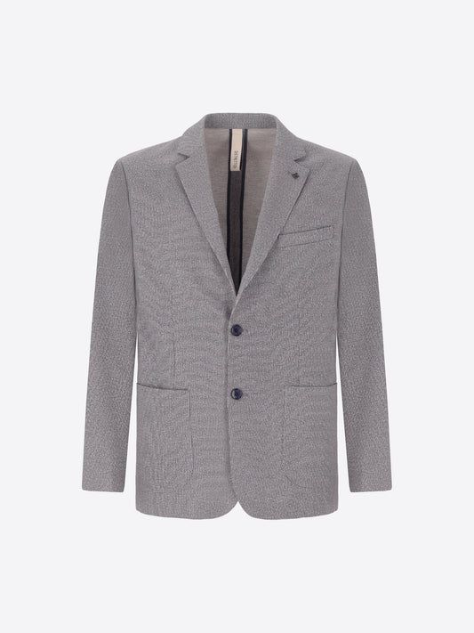 Jacket Prezzemolo In Technical Jersey Gauze Texture Print Fabric