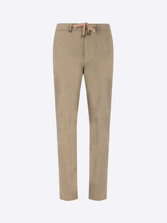 York Trousers Ginseng In Super-Stretch Embossed Dot Fabric
