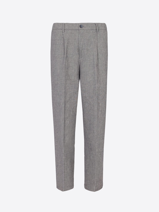 Pantalone Ban Certo In Tessuto Misto Lino Mano Morbida