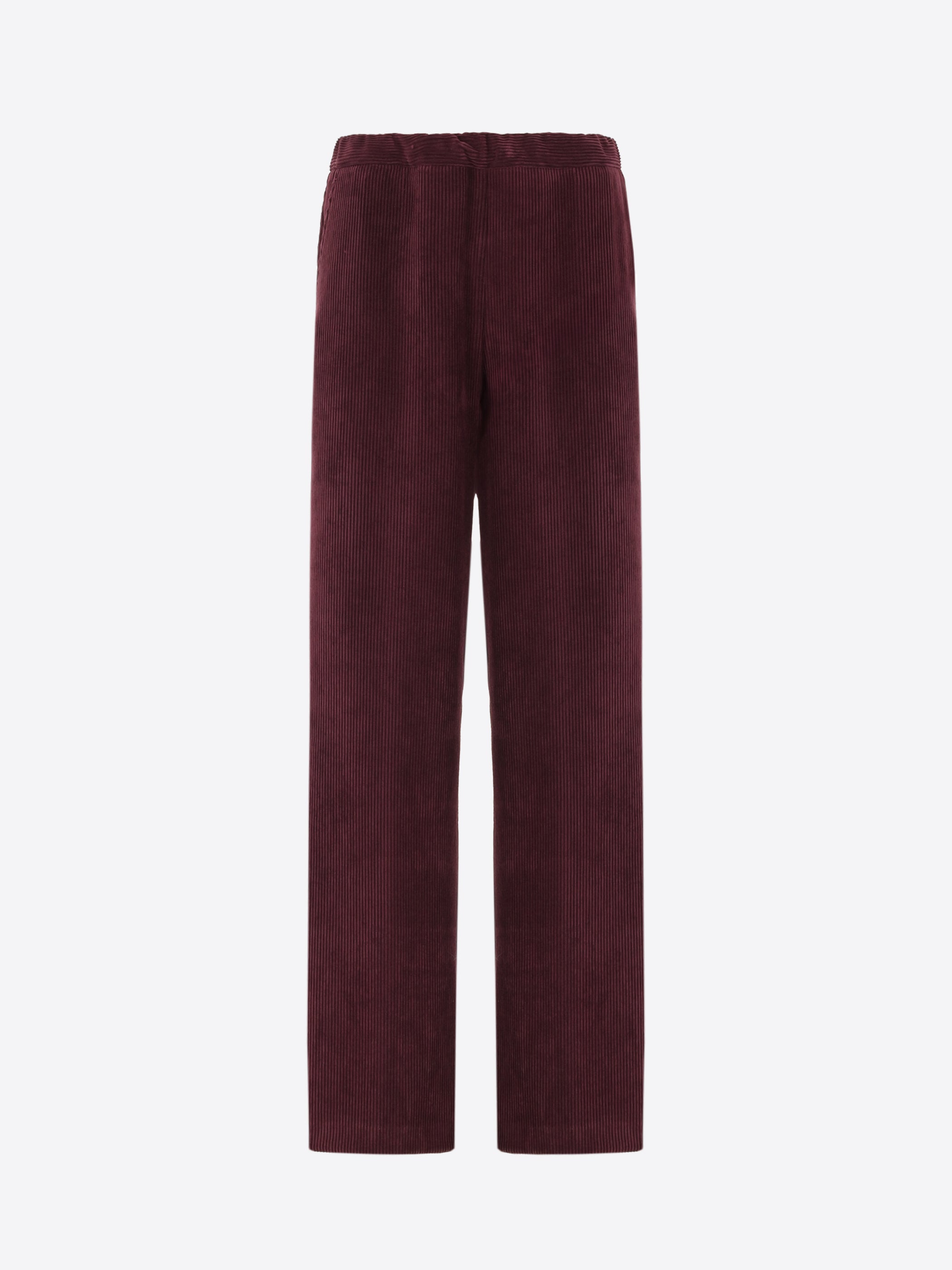 Elastic Relax Trousers in Corduroy Fabric Crix - Woman