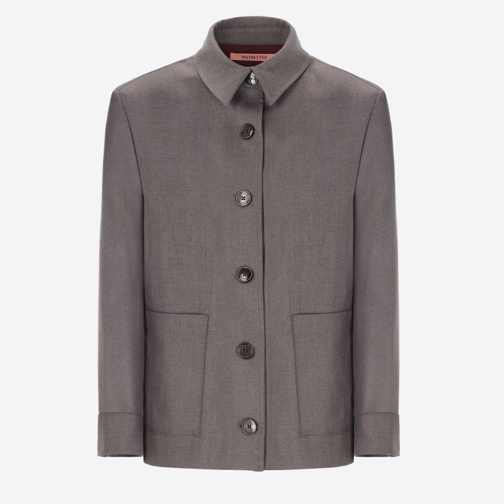 Shirt Jacket in Poly-Viscose Fabric Belmont - Woman