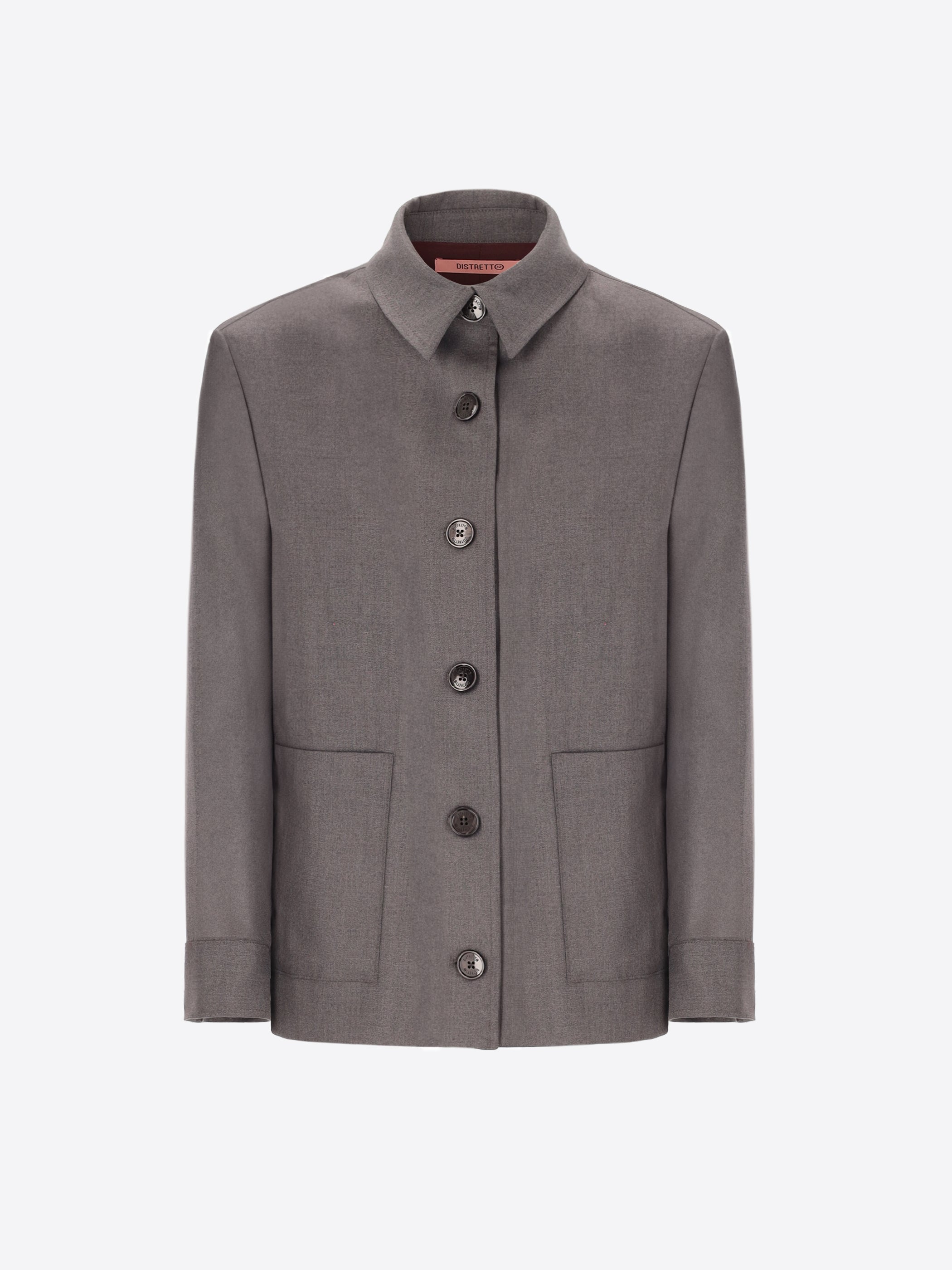 Shirt Jacket in Poly-Viscose Fabric Belmont - Woman