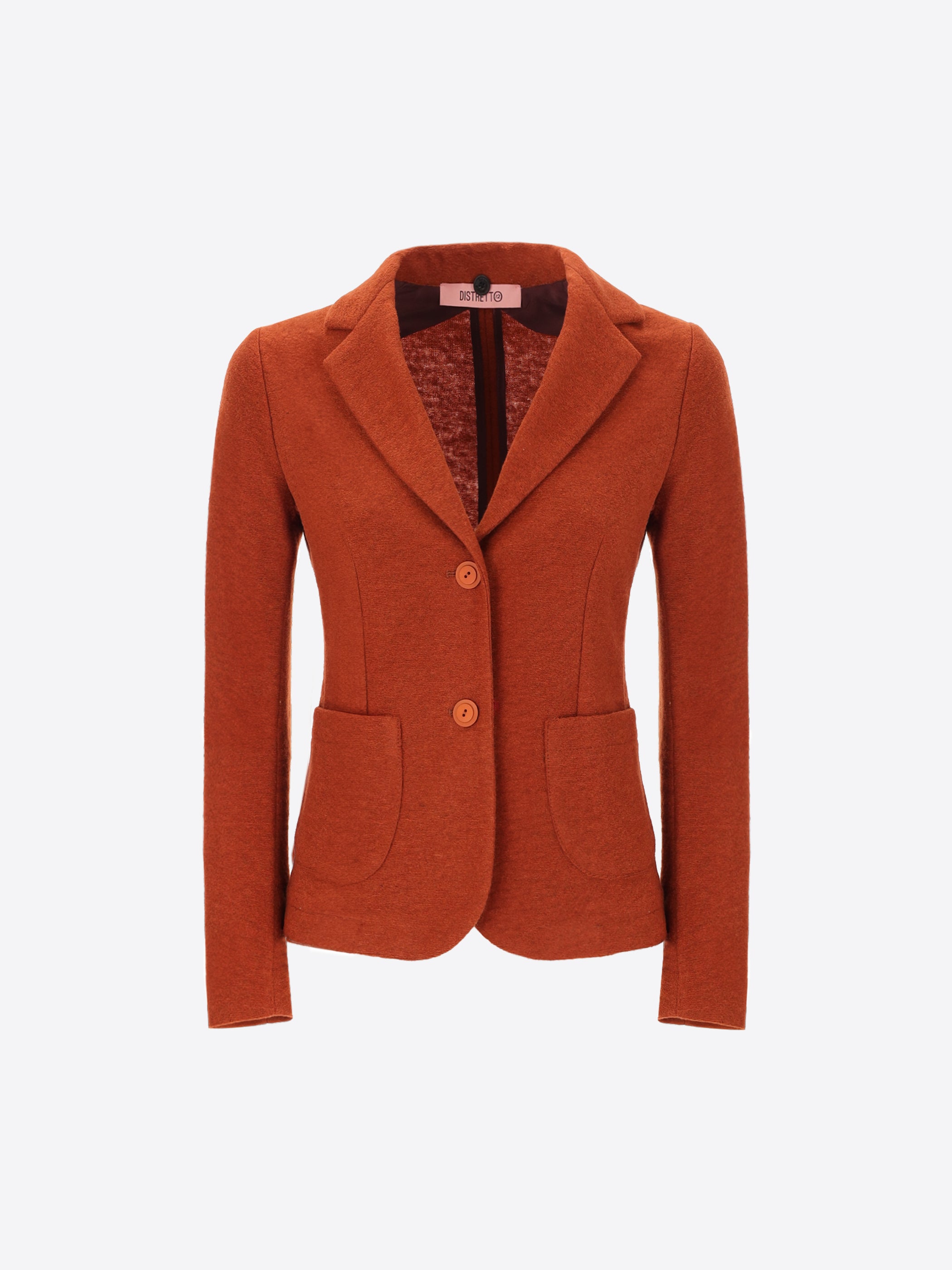 Jacket in Solid and Melange Wool-Blend Fabric Isaia - Woman