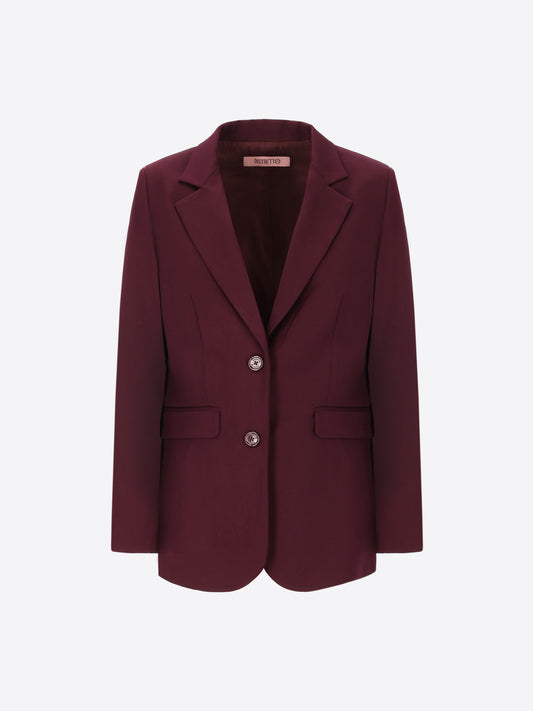 Regular Jacket in Poly-Viscose Fabric Belmont - Woman