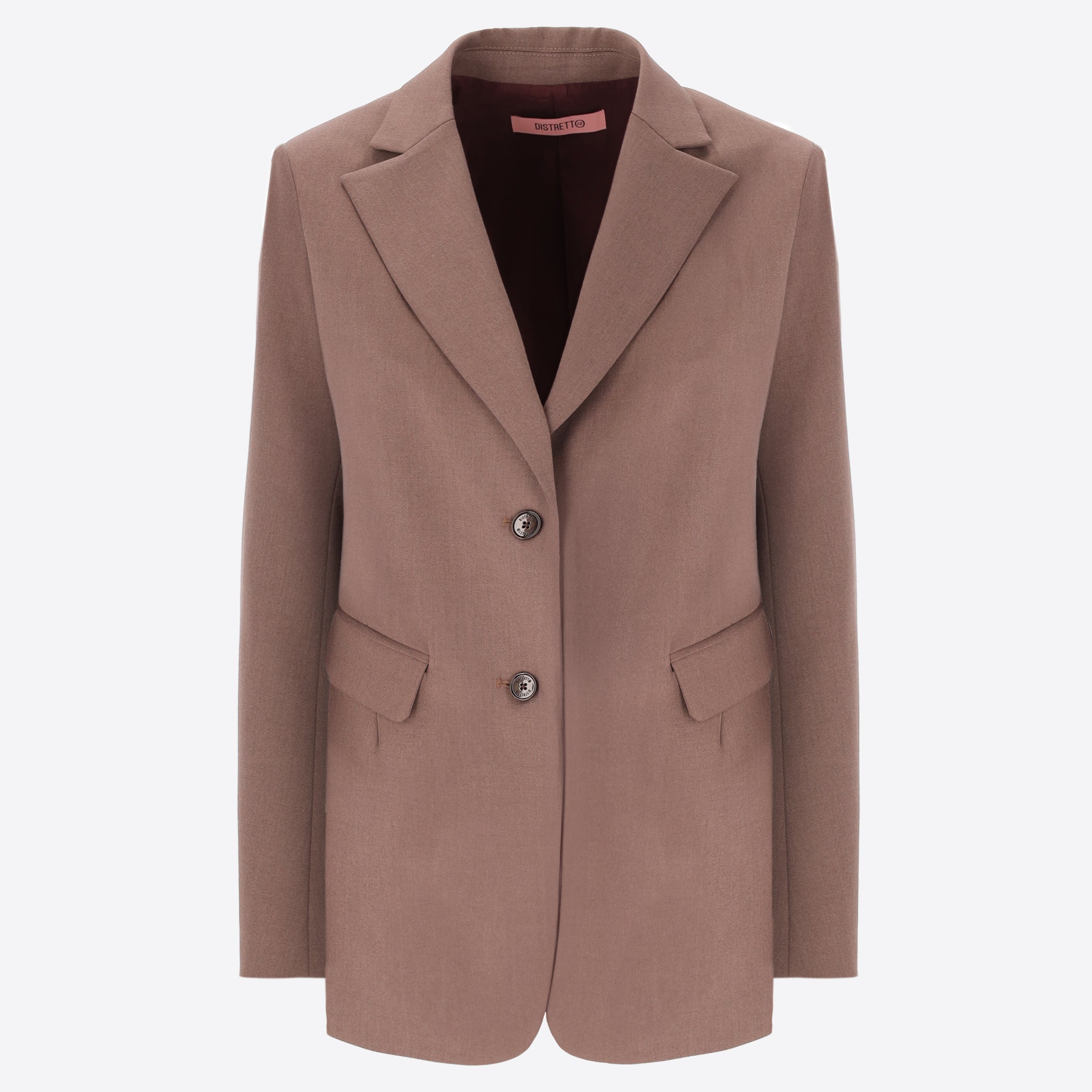 Over Jacket in Poly-Viscose Fabric Belmont - Woman