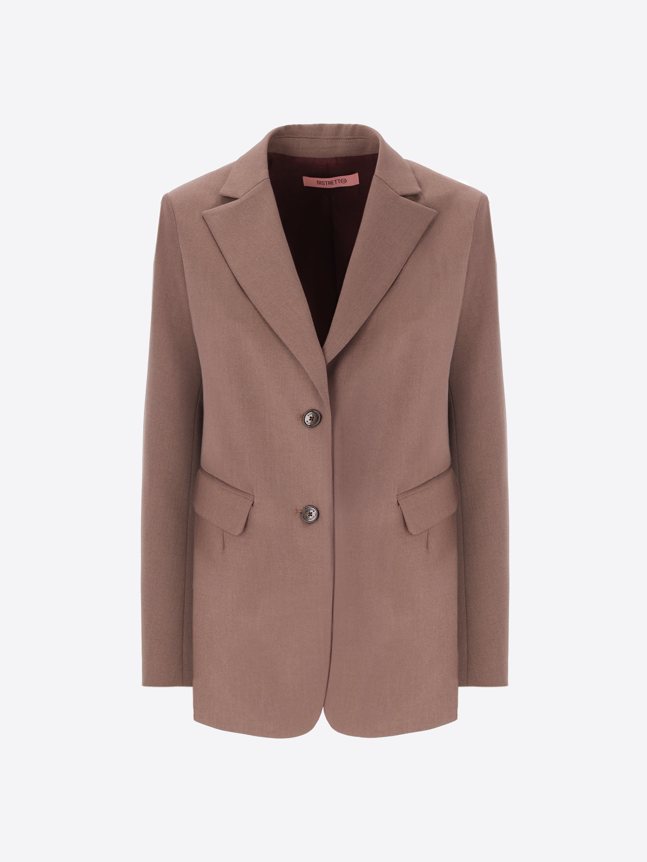 Over Jacket in Poly-Viscose Fabric Belmont - Woman