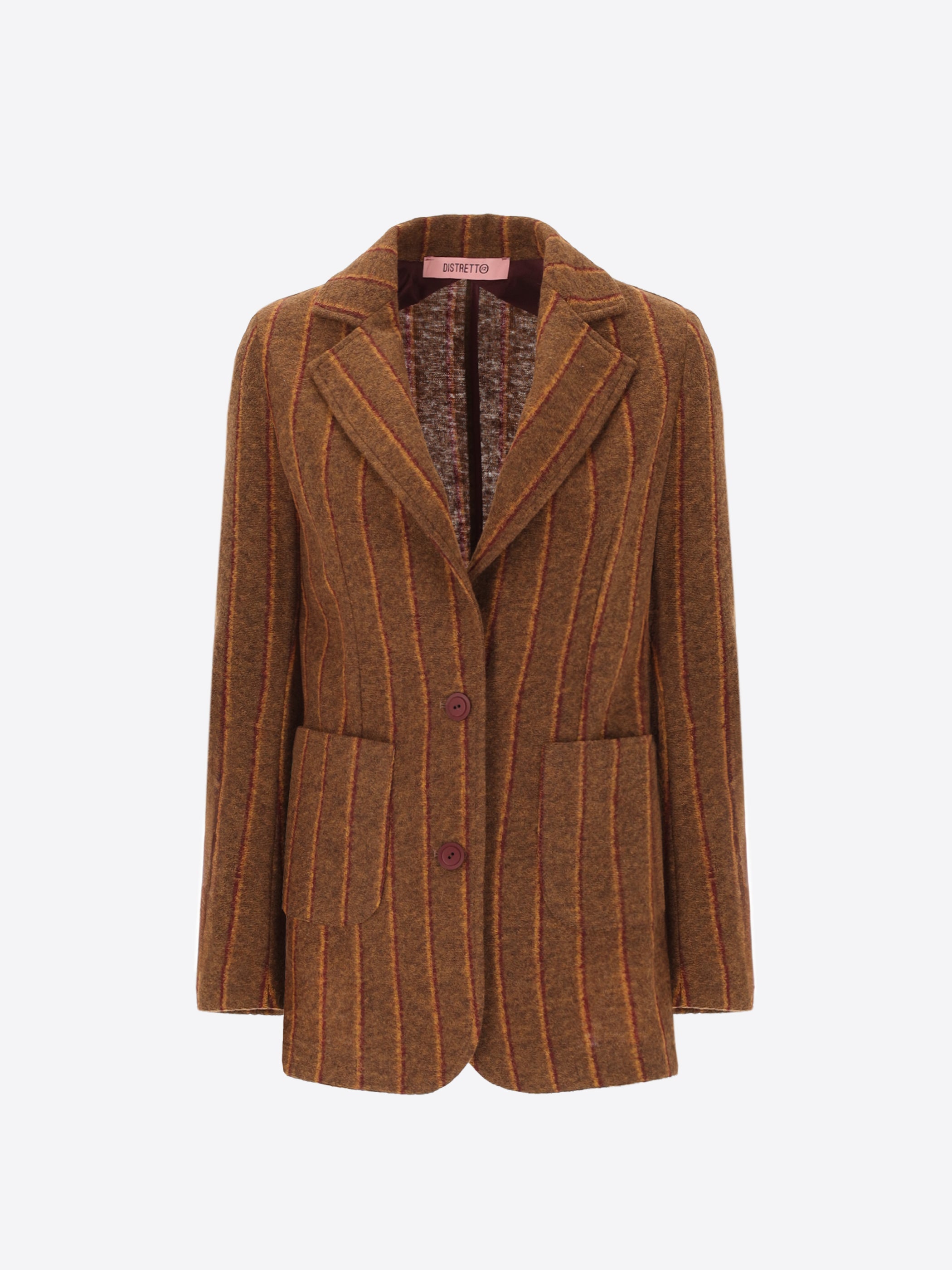 Men’s Jacket in Wool Blend with Double Stripe Pattern Bangor - Woman