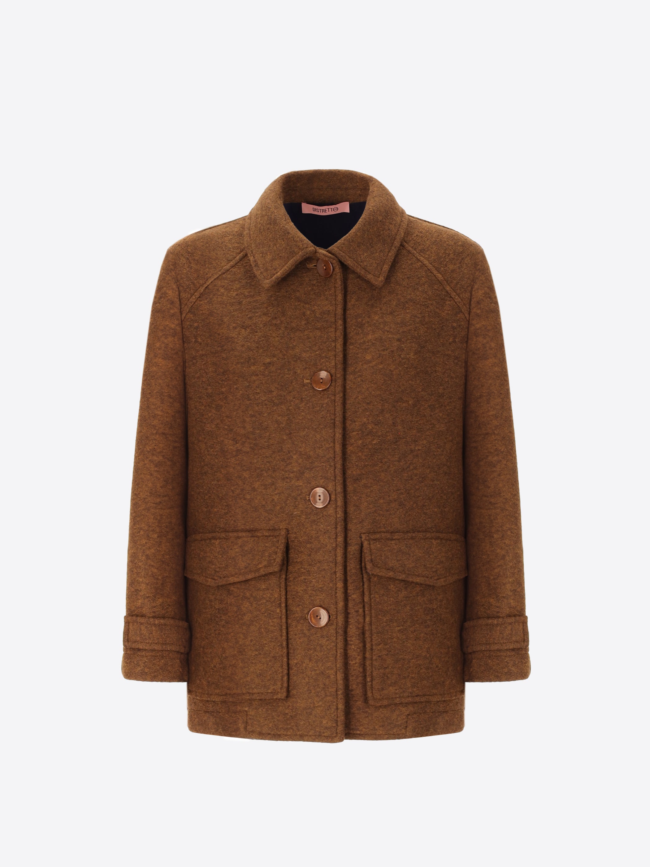 Bonded Boiled Wool Aviator Jacket Carlos - Woman