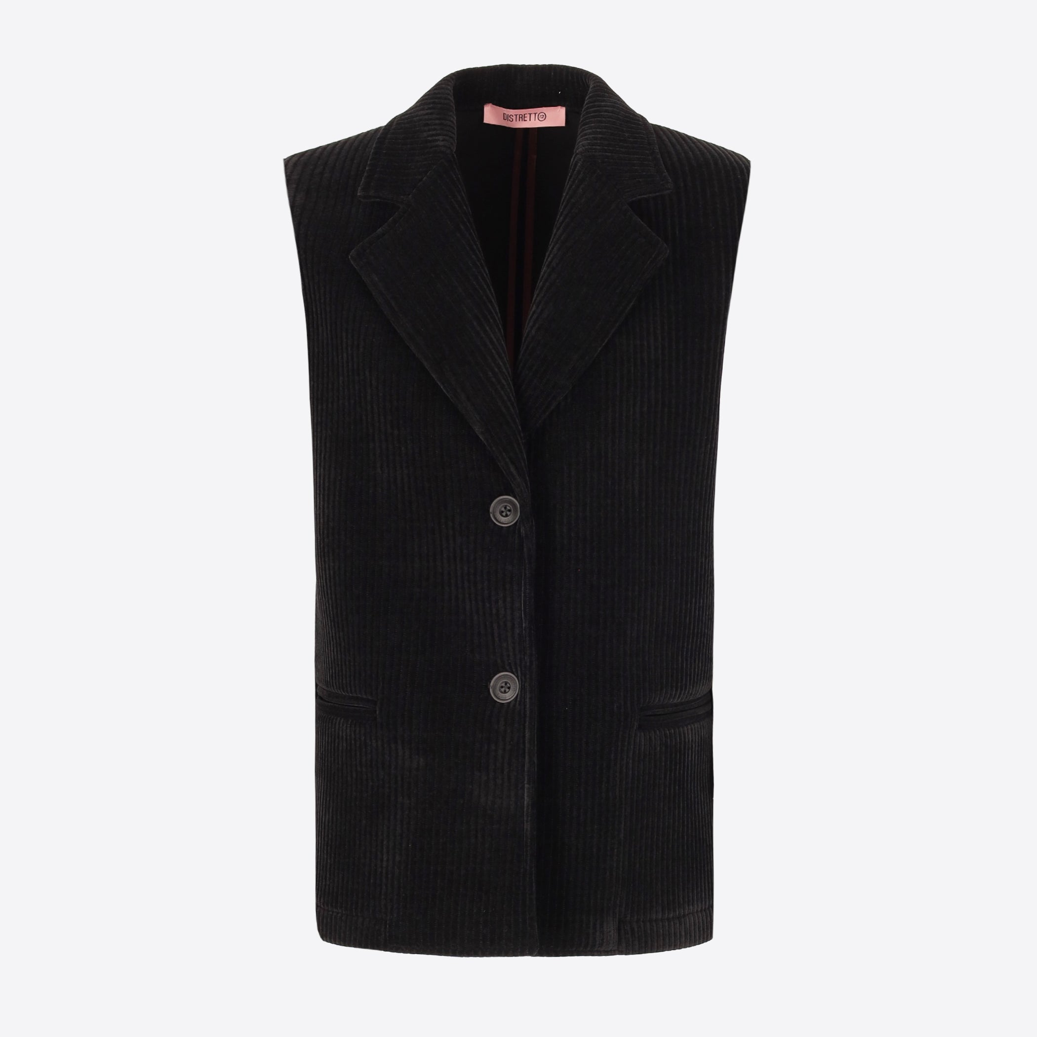 French Rib Corduroy Over Vest Alba - Woman