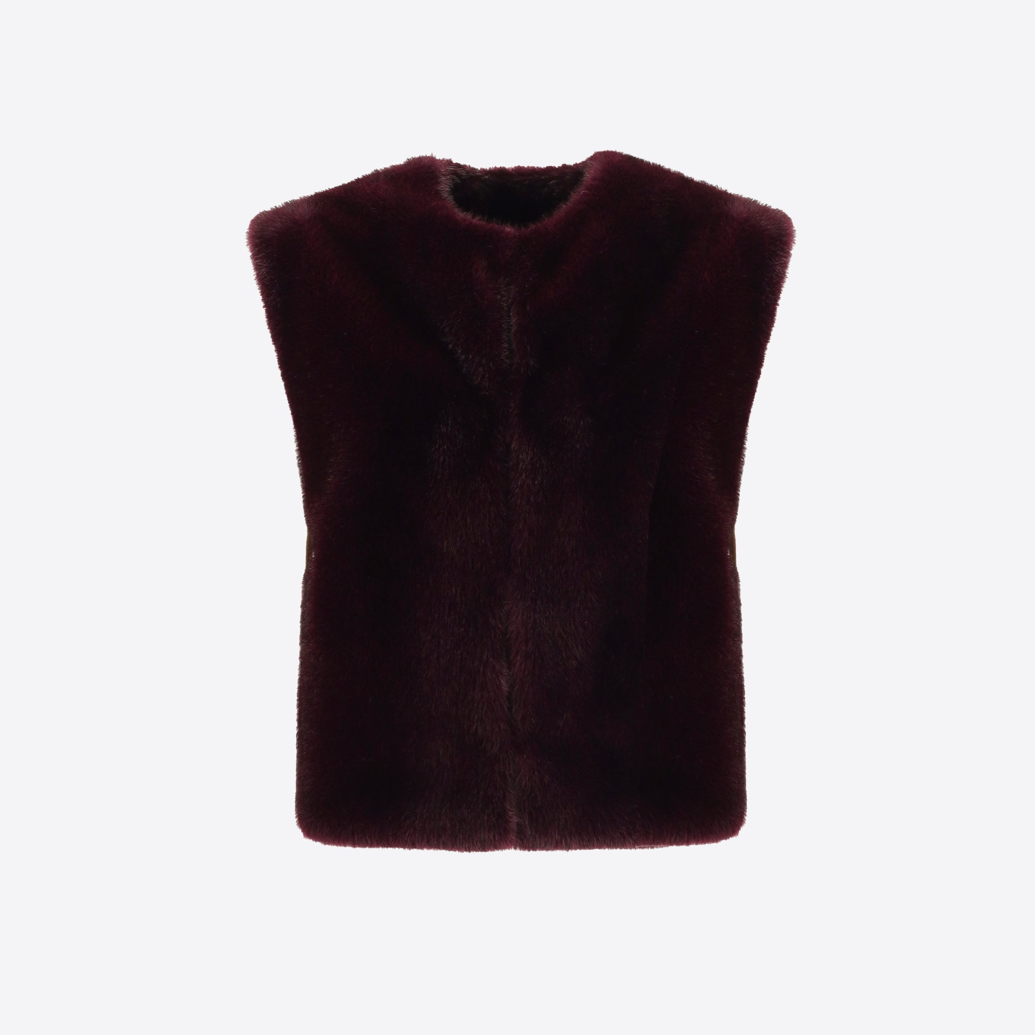 Vest in Eco-Fur Fabric Salford - Woman