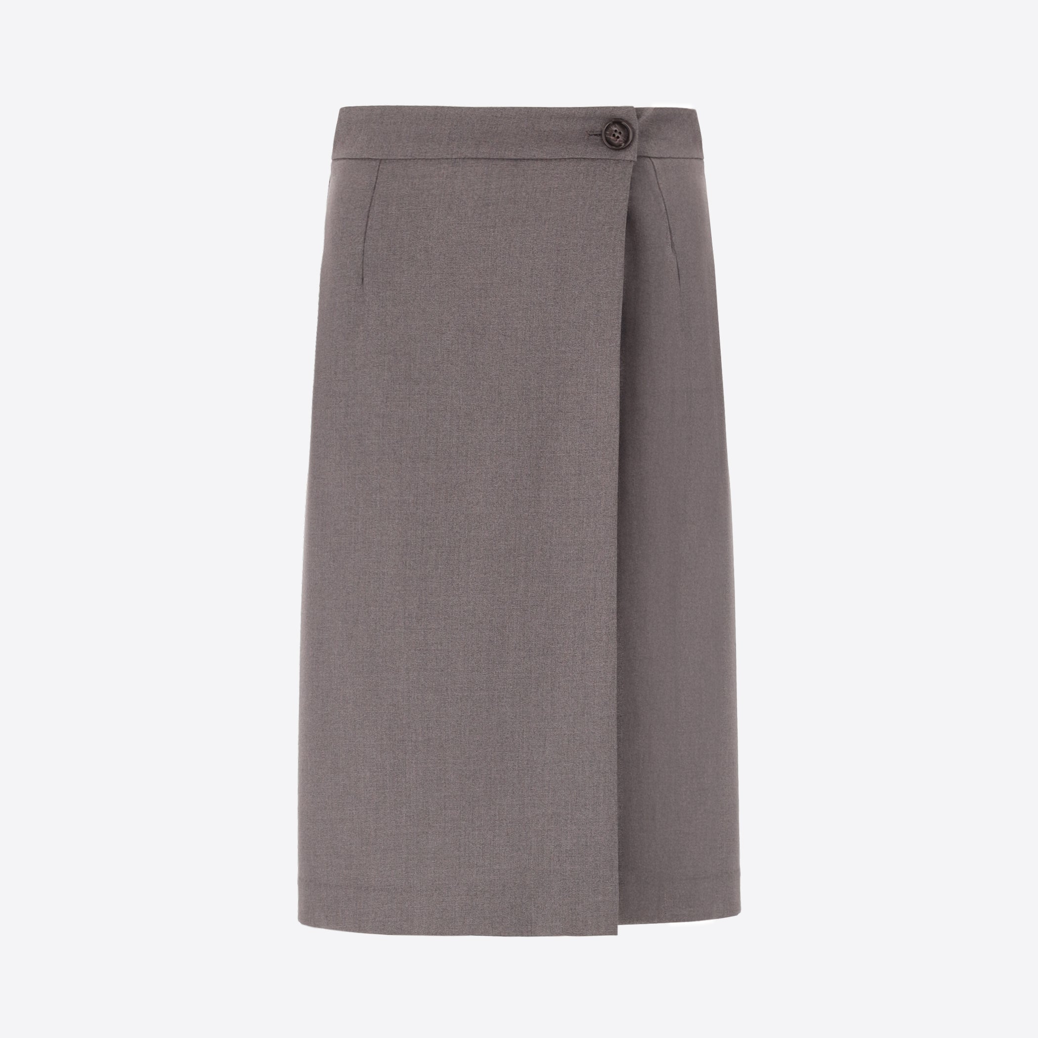 Wrap Skirt in Poly-Viscose Fabric Belmont - Woman
