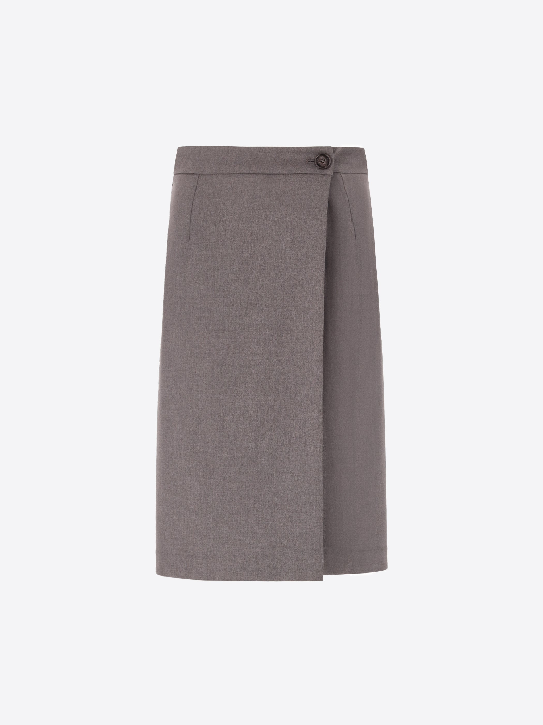 Wrap Skirt in Poly-Viscose Fabric Belmont - Woman