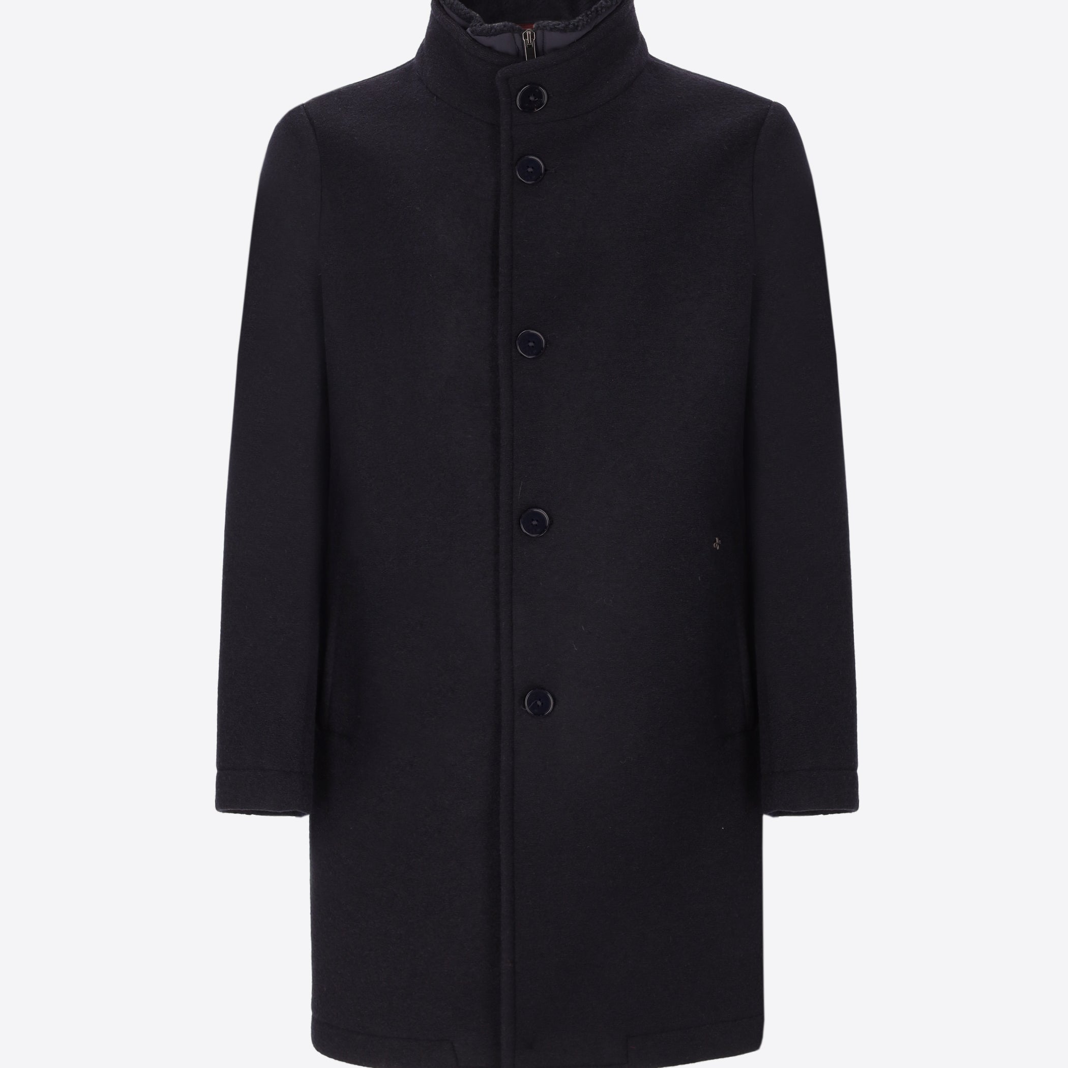 Cappotto Carlos In Lana Cotta Accoppiata Con Pettorina Staccabile