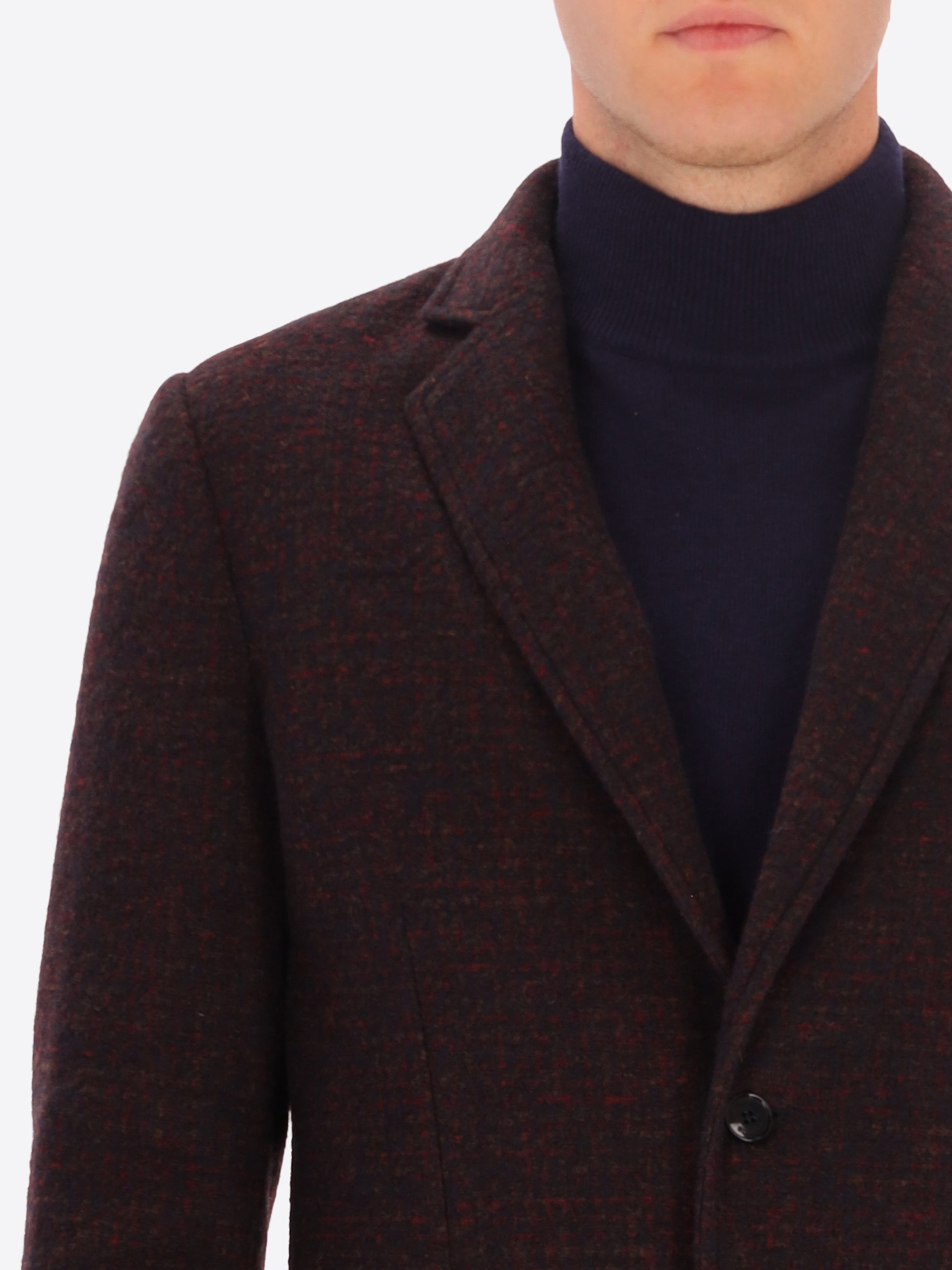 Melange Faux Solid Wool Blend Jacket Bristol