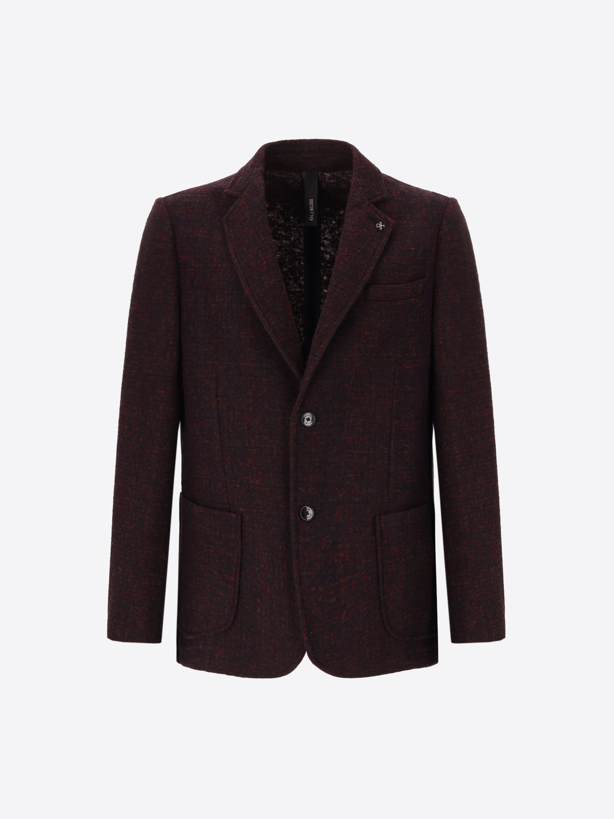 Melange Faux Solid Wool Blend Jacket Bristol