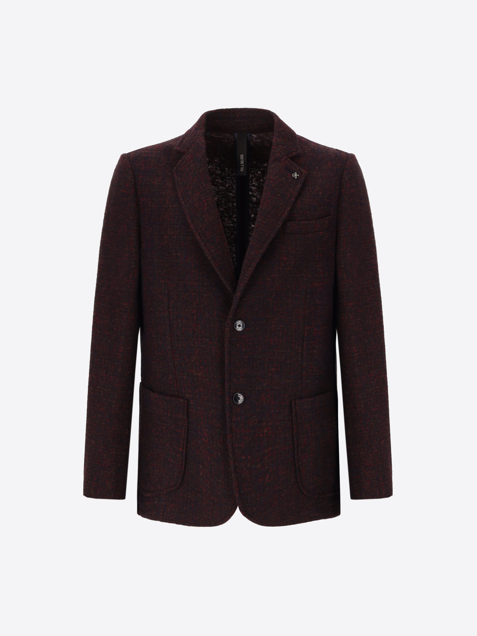 Melange Faux Solid Wool Blend Jacket Bristol