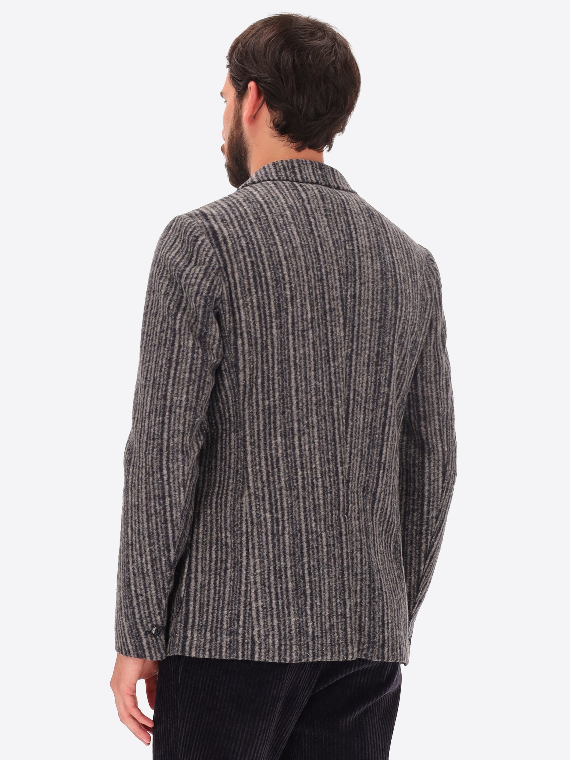 Multi-Striped Wool Blend Jacket Bradford