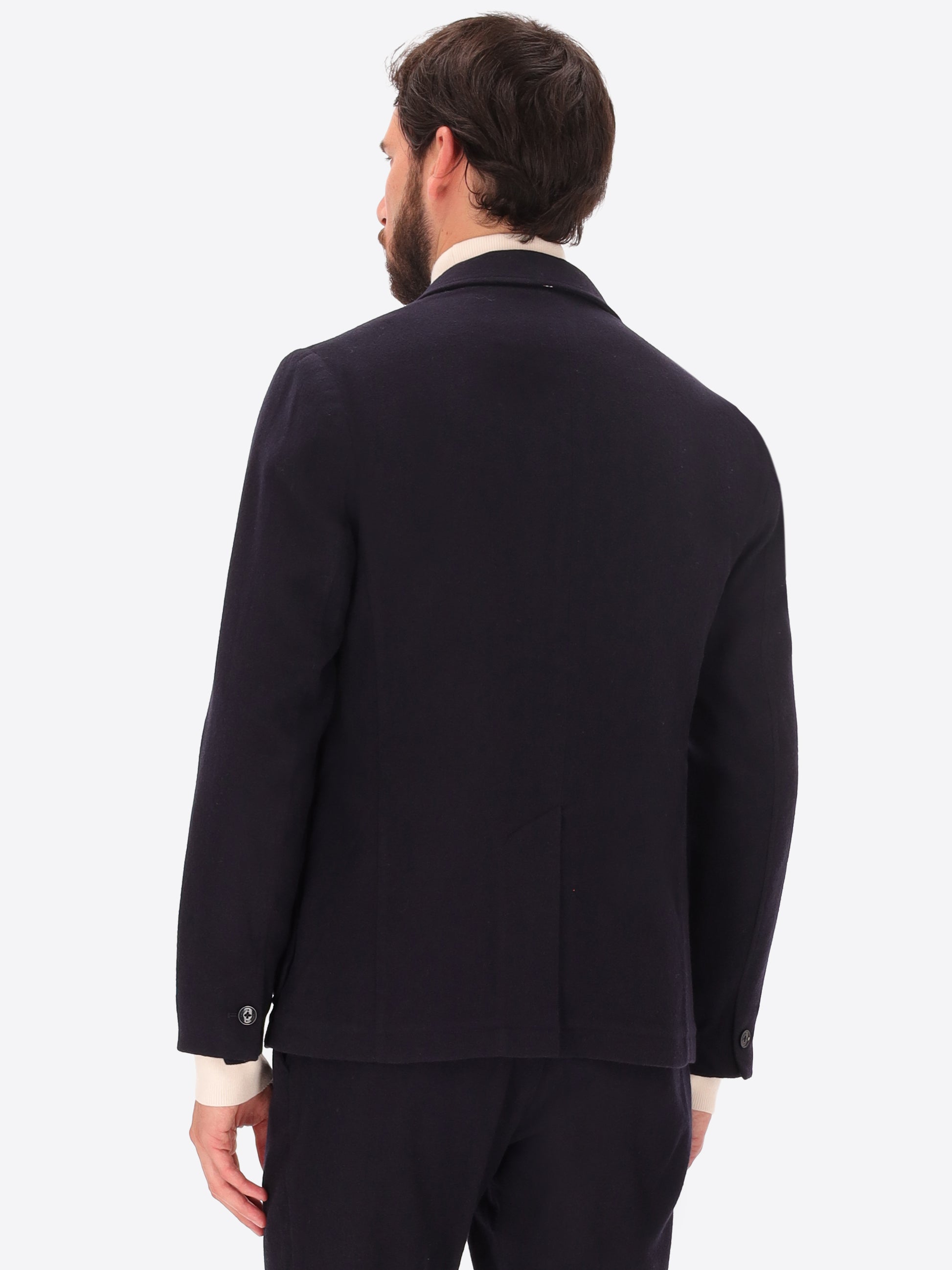 Mélange Wool Blend Flannel Jacket Castle