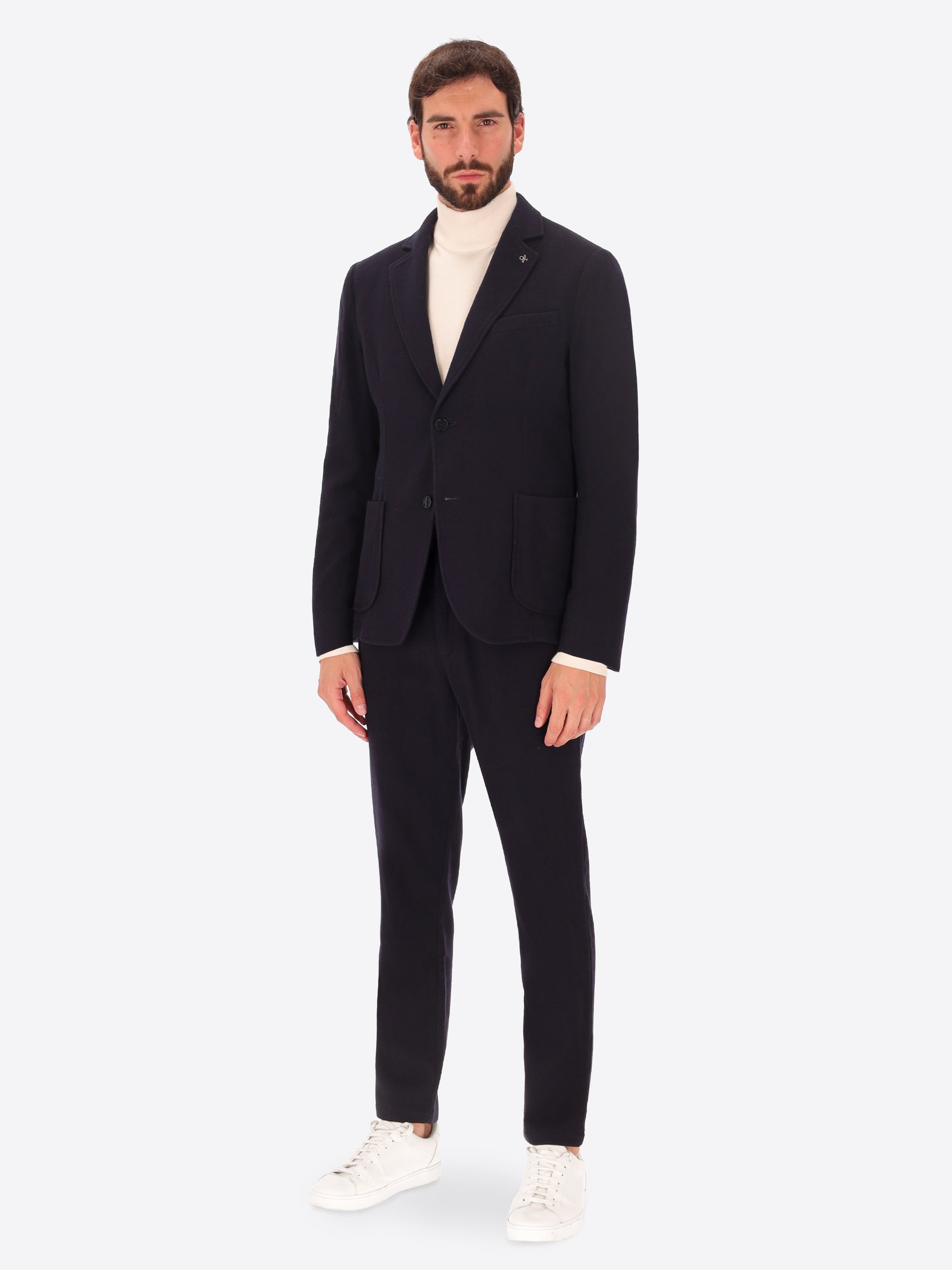 Mélange Wool Blend Flannel Jacket Castle