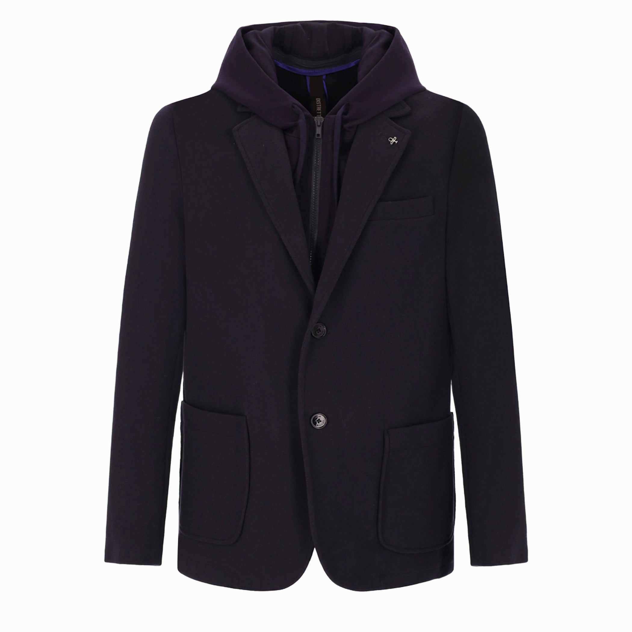 Feel Jacke Aus Stretch-Panel-Stoff Mit Abnehmbarem Kapuzen-Einsatz