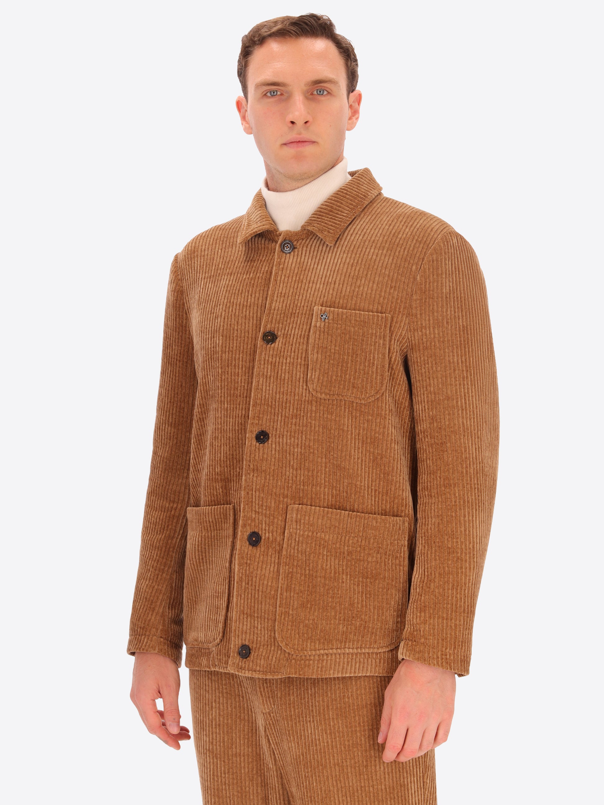 French Rib Corduroy Shirt Jacket Torino