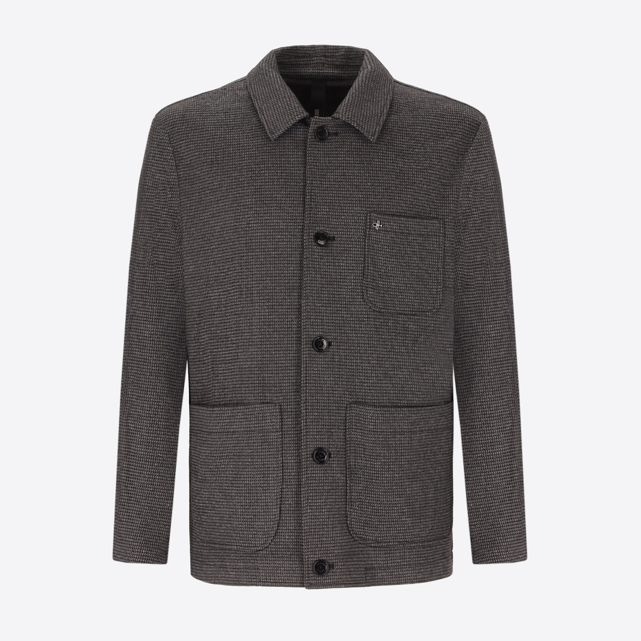 Giacca Camicia Canterbury In Jersey Micro Fantasia