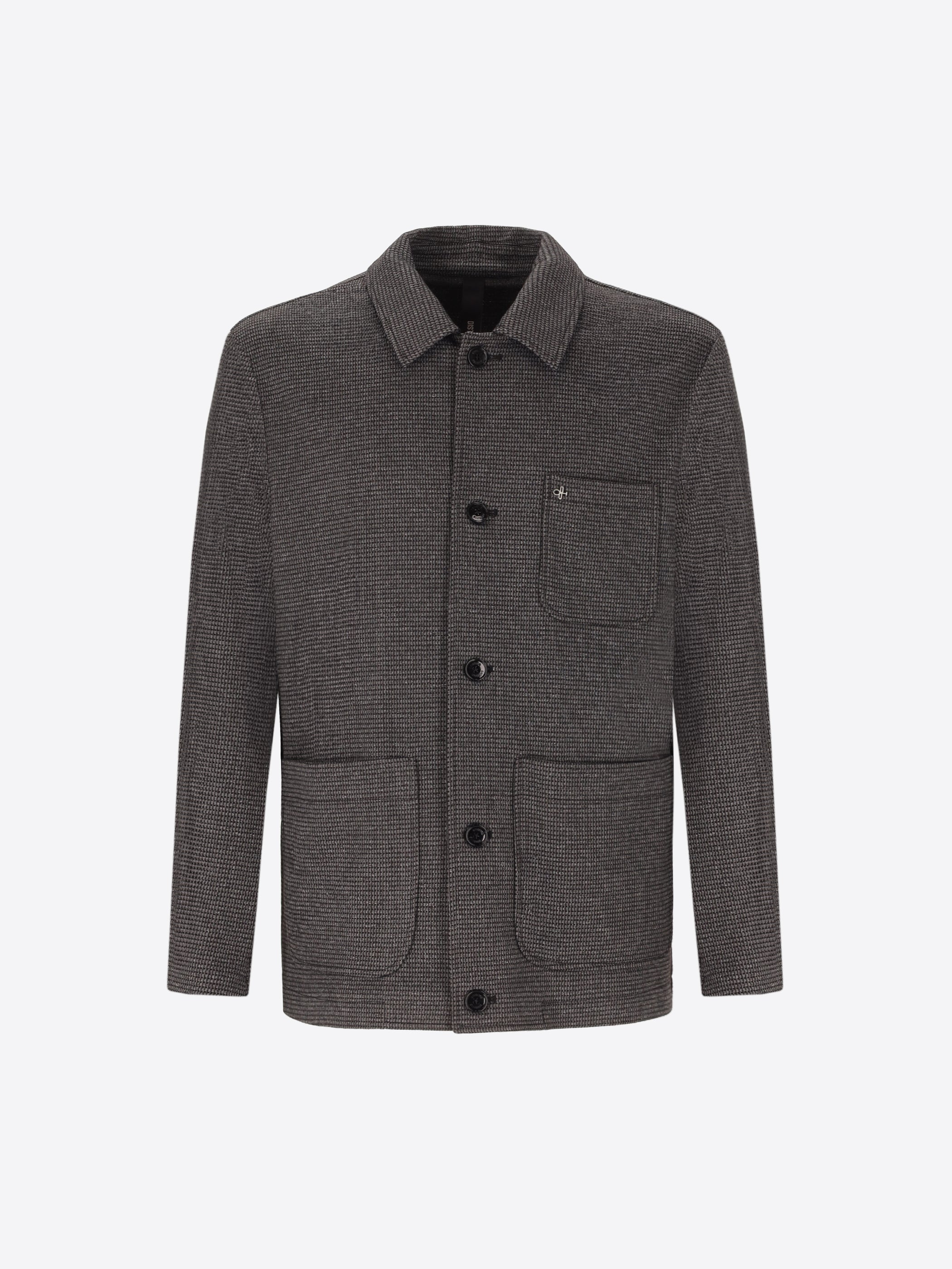 Micro-Patterned Jersey Shirt Jacket Canterbury