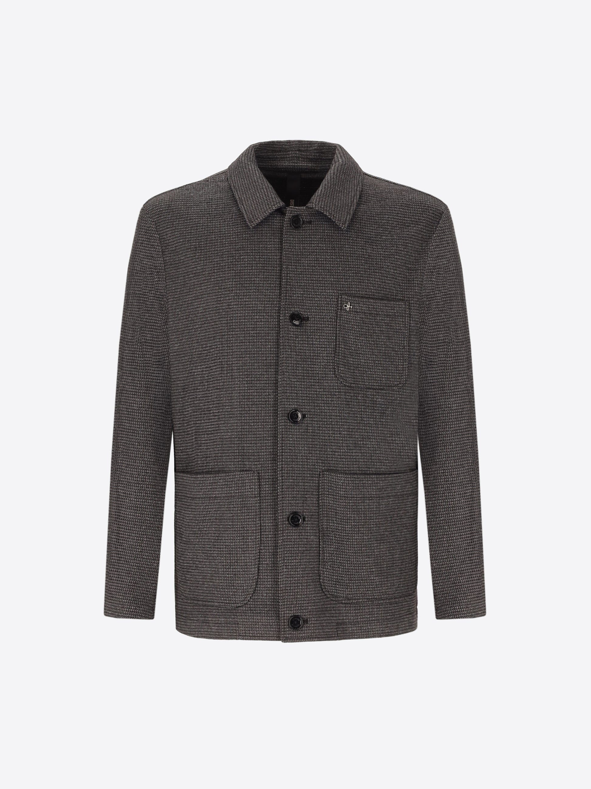 Micro-Patterned Jersey Shirt Jacket Canterbury