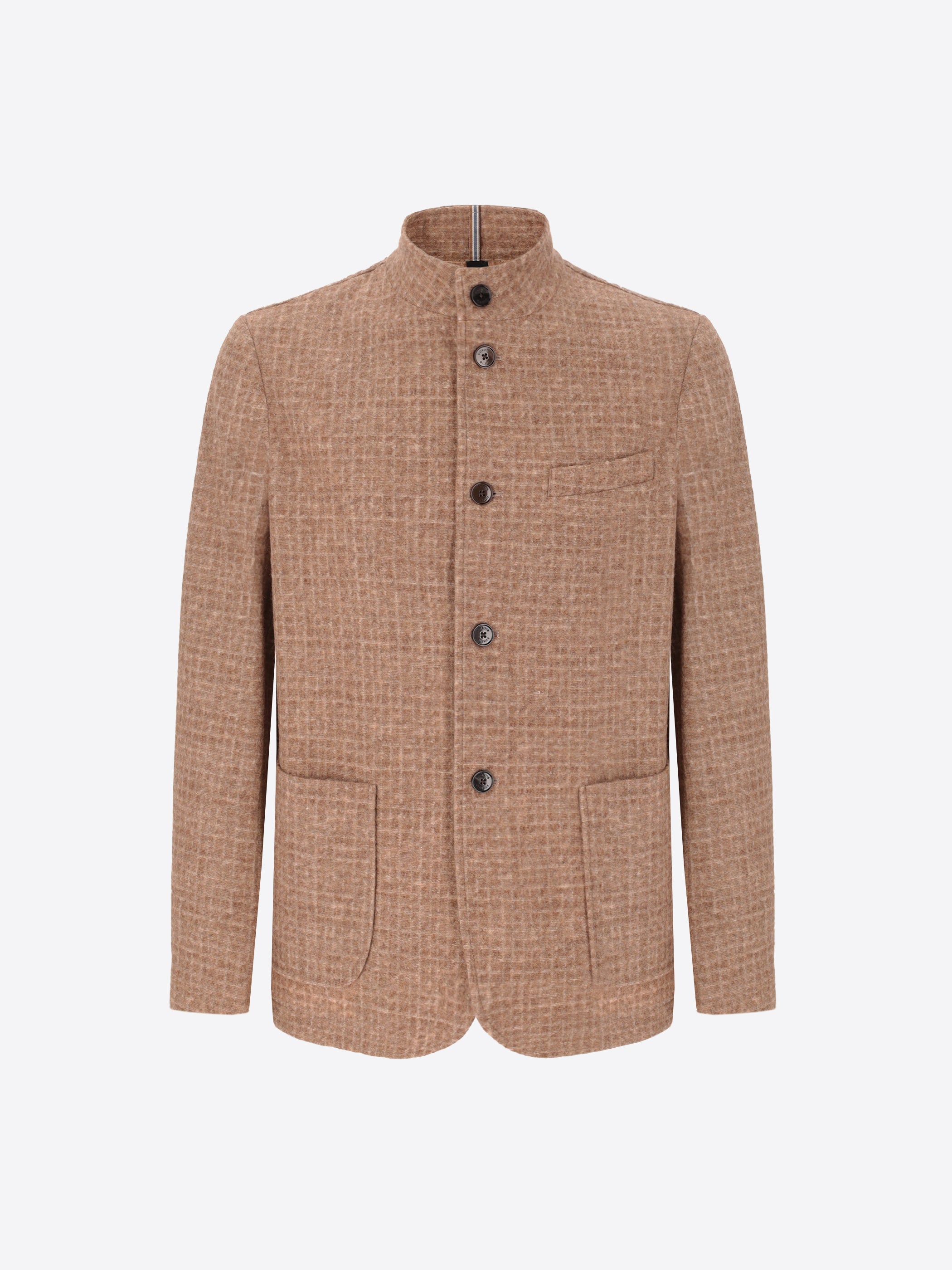 Melange Faux Solid Wool Blend Coreana Jacket Bristol