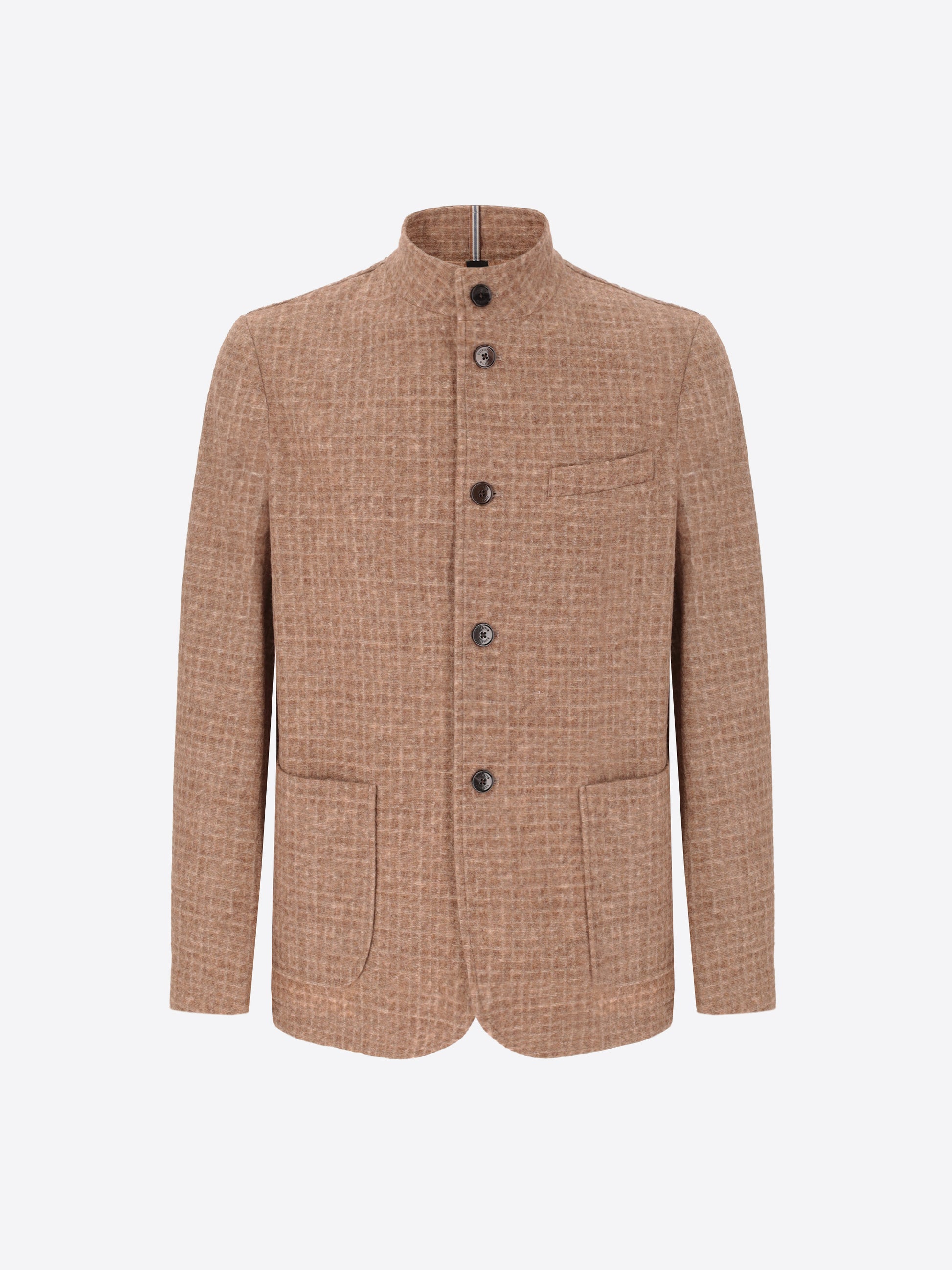 Melange Faux Solid Wool Blend Coreana Jacket Bristol