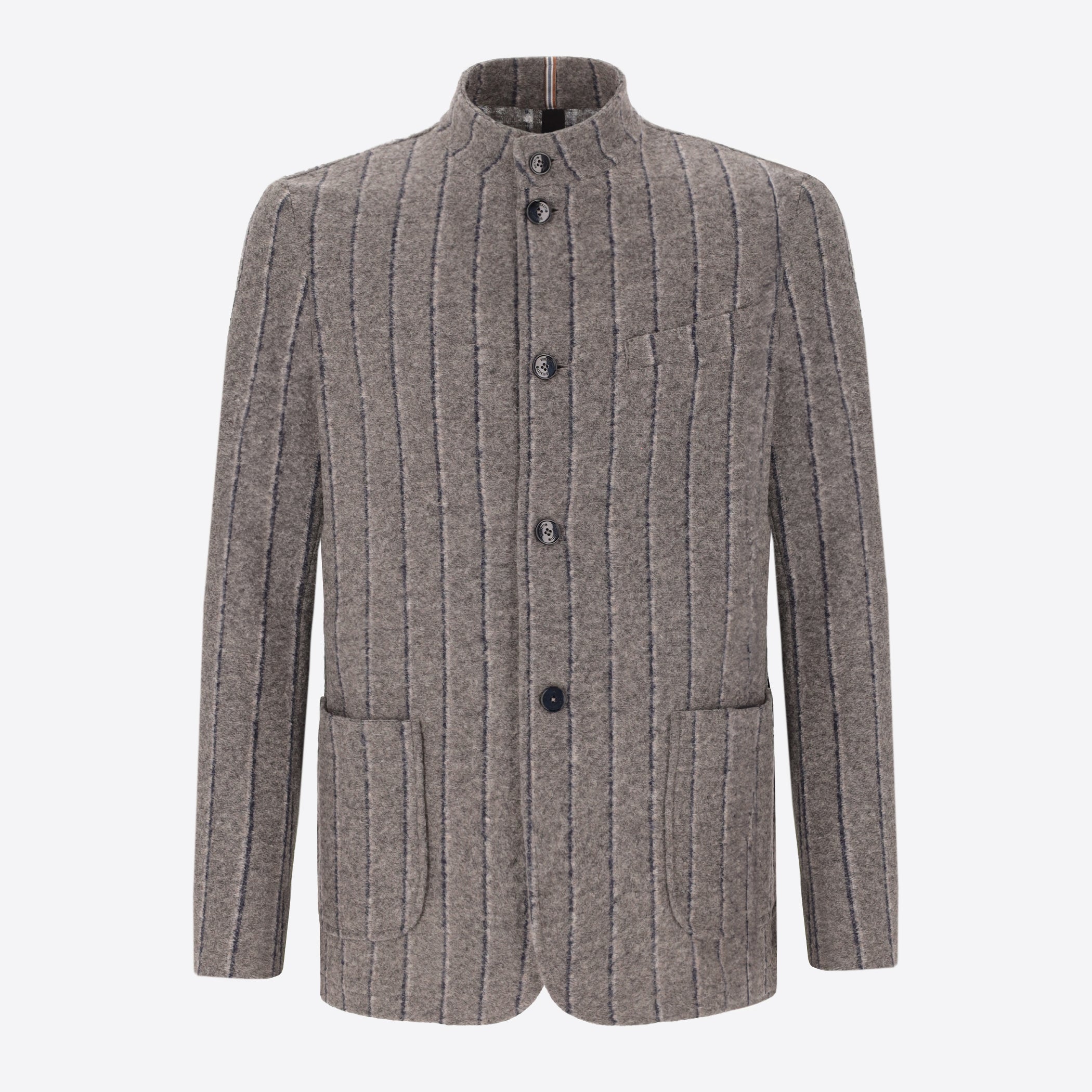 Bangor Koreakragen Jacke Mit Doppelstreifen