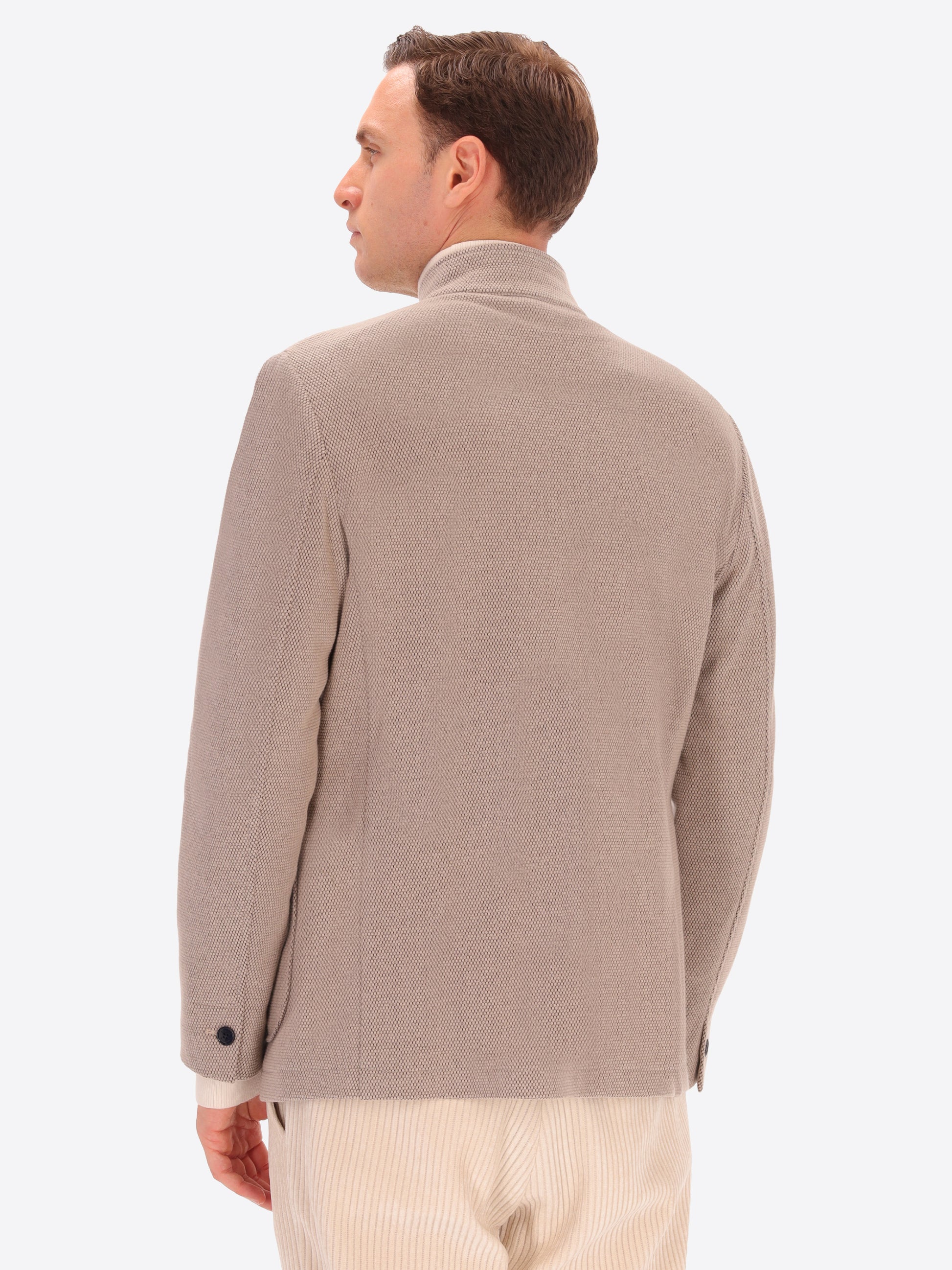 Dot Textured Warm-Touch Comfort Coreana Jacket Bescar