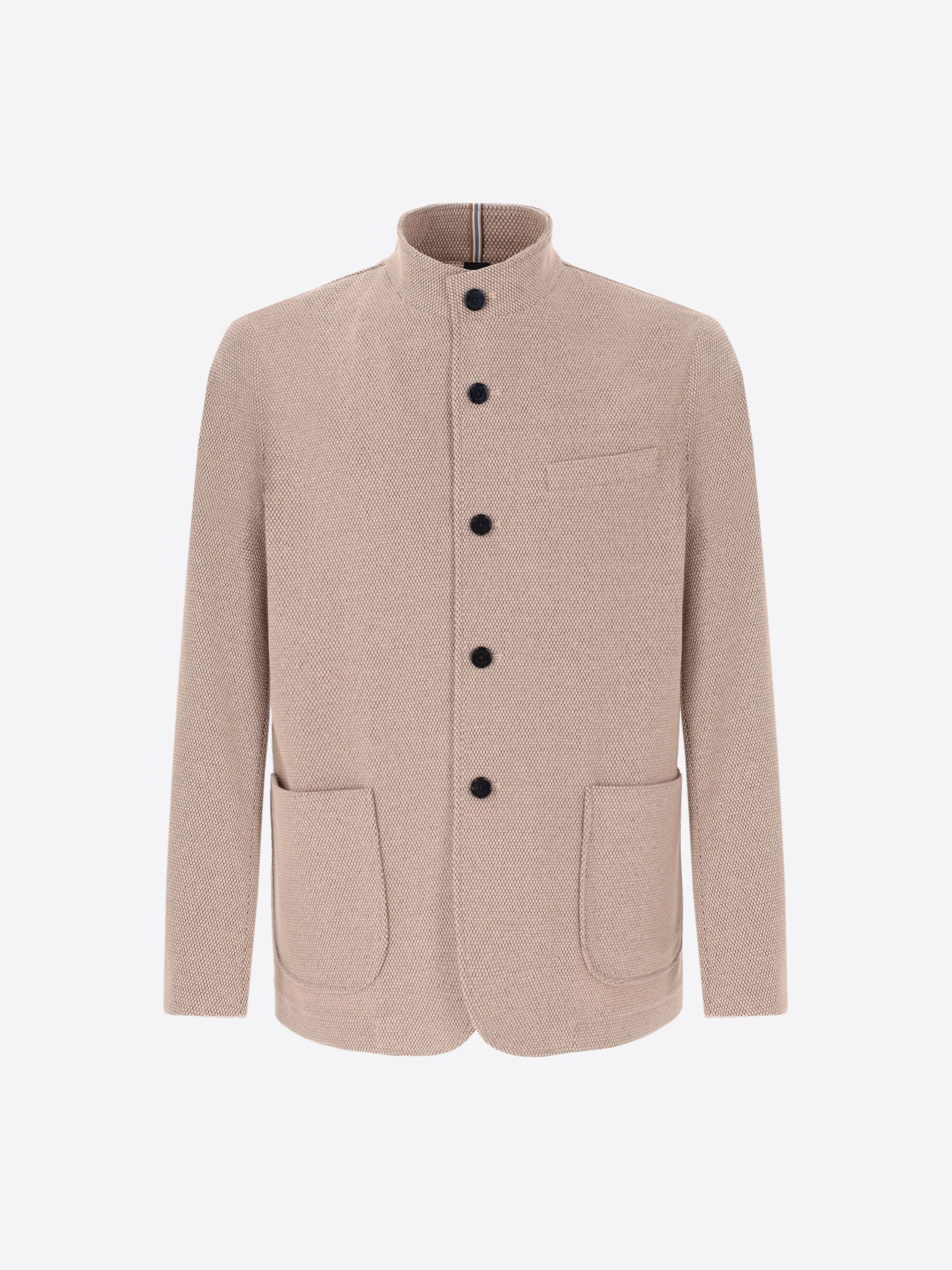 Dot Textured Warm-Touch Comfort Coreana Jacket Bescar