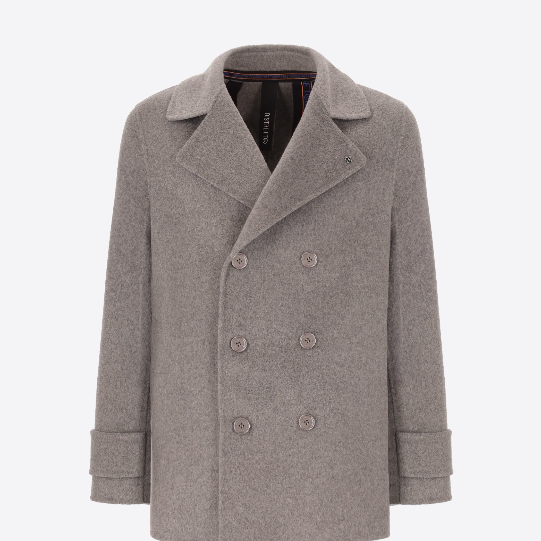 Double Breasted Wool Blend Peacoat Essex
