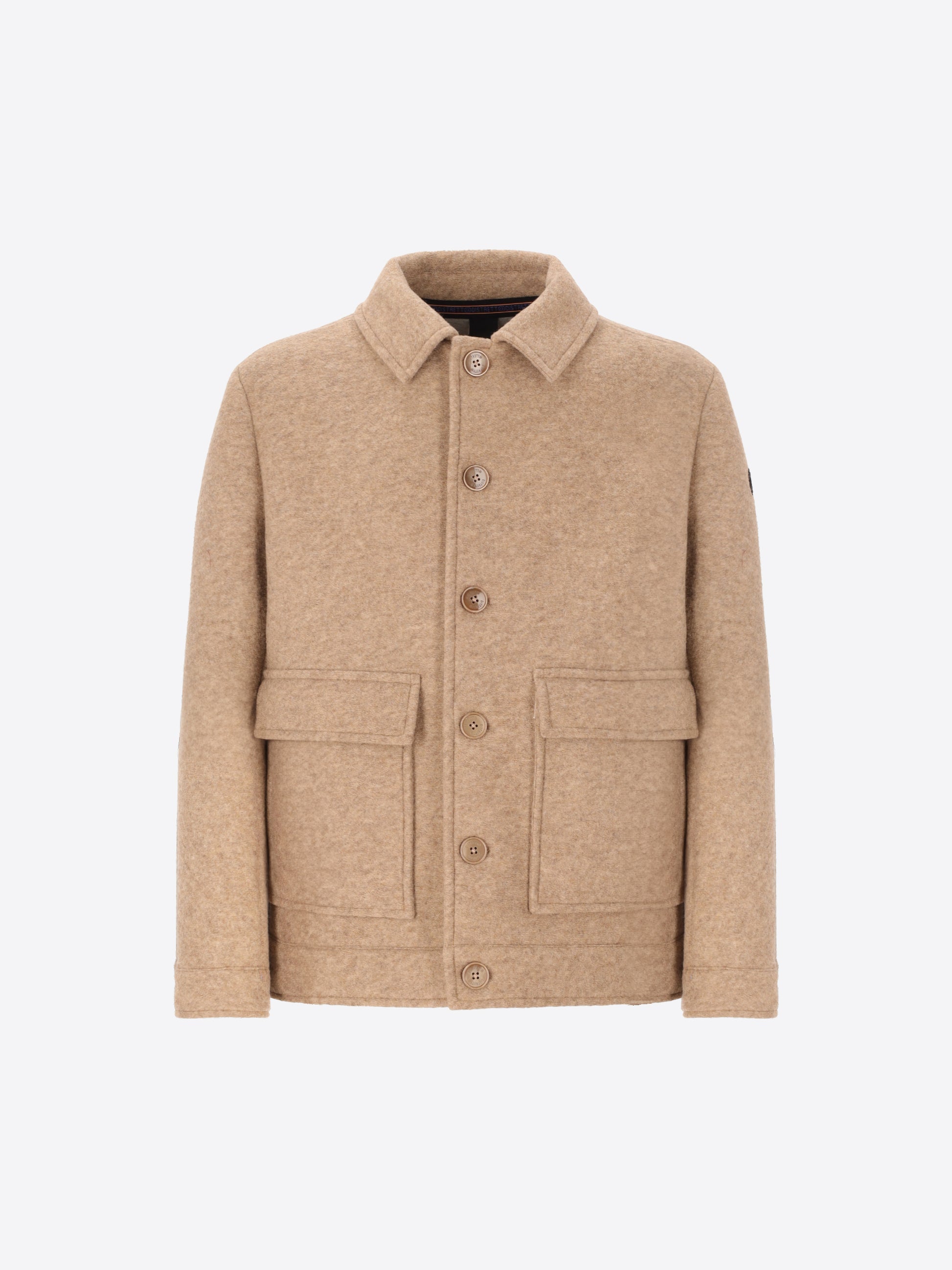 Bonded Boiled Wool Aviator Jacket Carlos