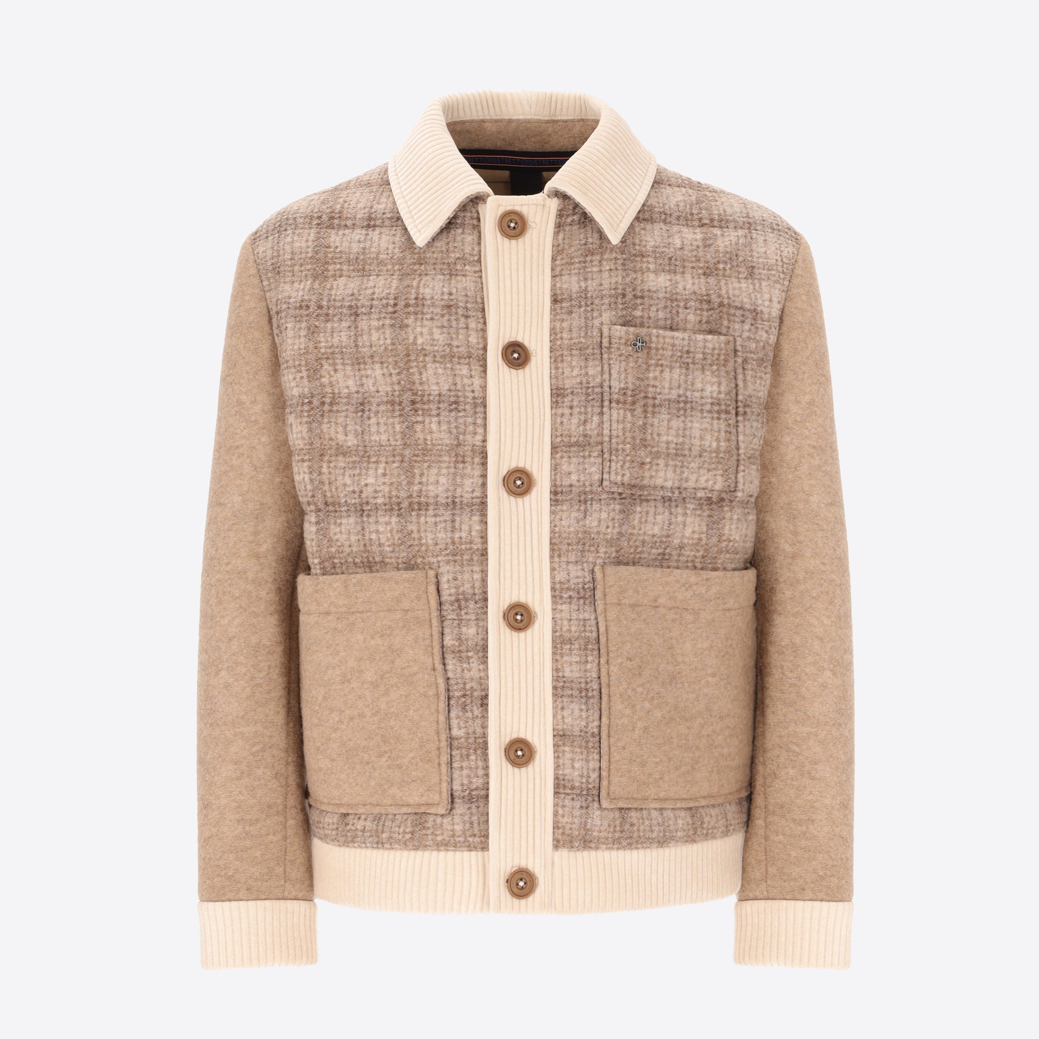 Mixed-Fabric Aviator Jacket Urban Gent