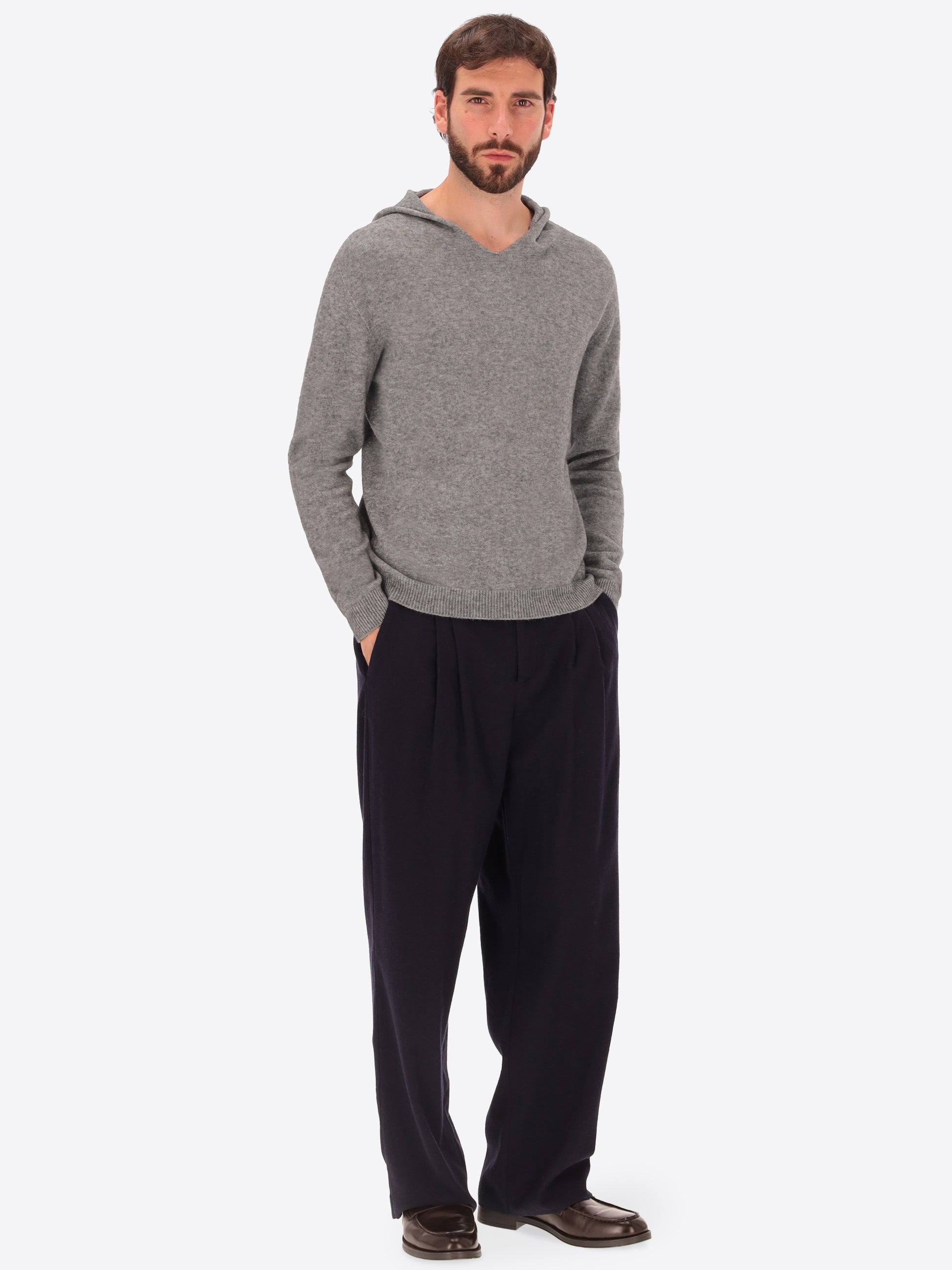 Maglia London In Misto Viscosa Con Cappuccio