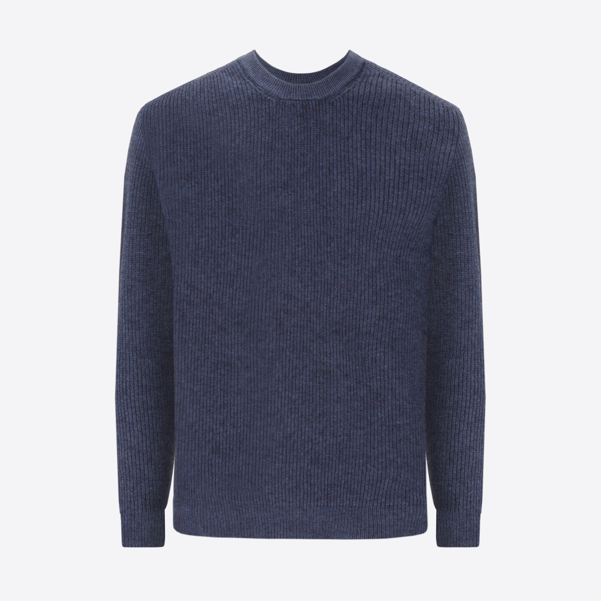 Viscose Blend Ribbed Knitwear Crewneck London
