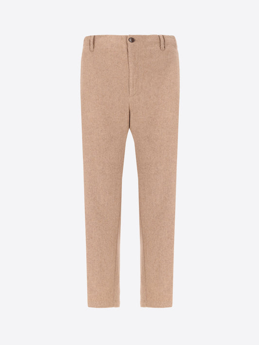 32" Worker Wool Blend Flannel Trousers Castle