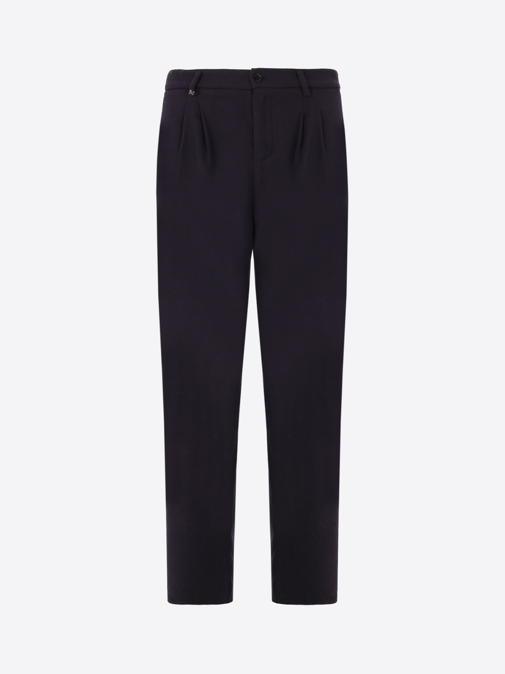 32" Lond Mélange Wool Blend Flannel Trousers Castle