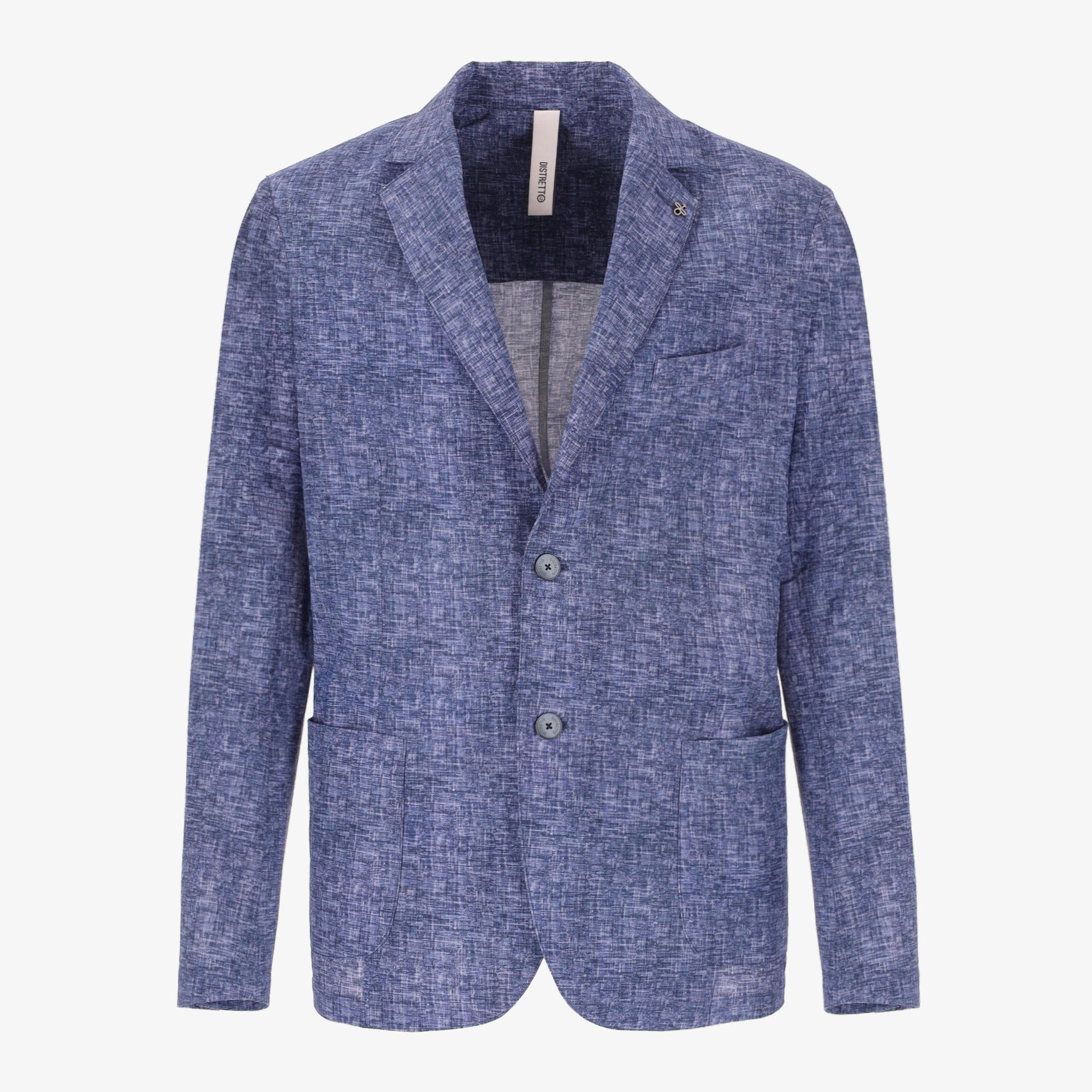 High-Performance Jacke mit Leinen-Effekt-Druck Liv