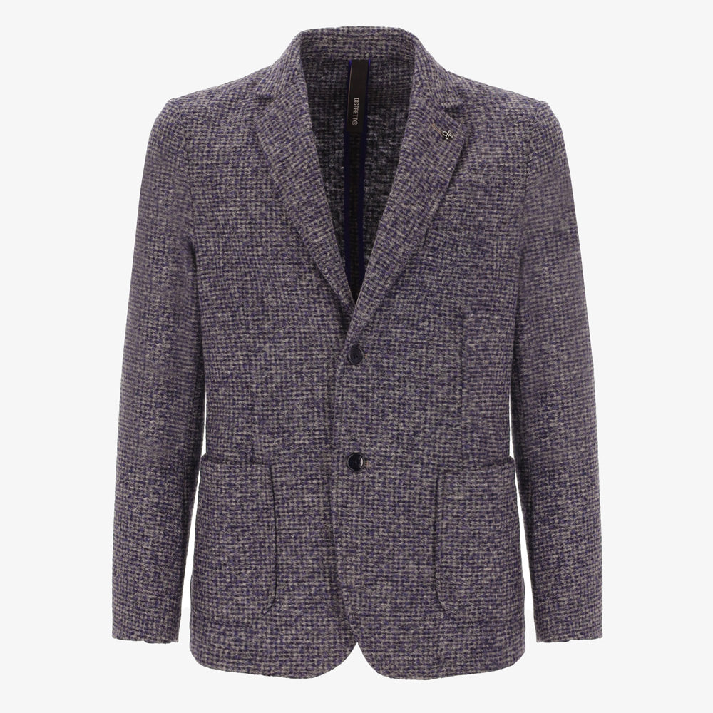 Boiled Wool Bouclé Effect Jacket Giona