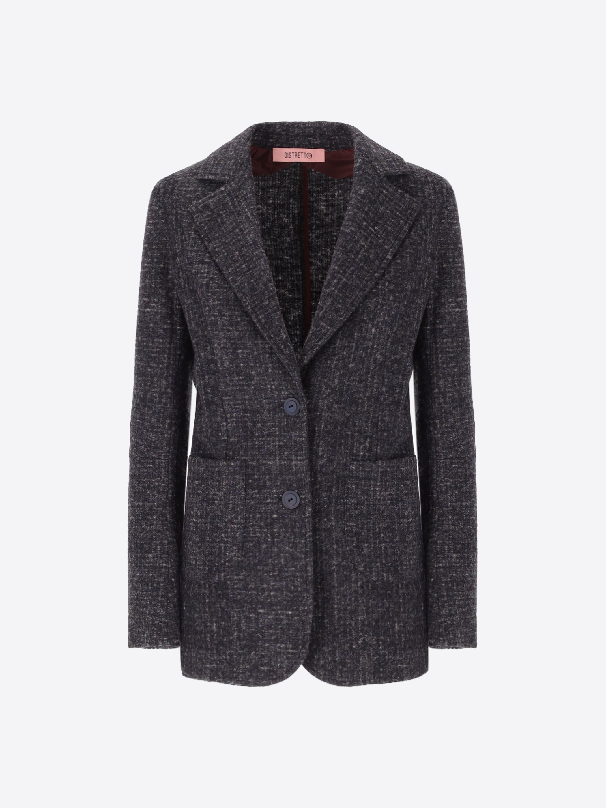 Men’s Jacket Bristol in Wool Blend with Melange Pattern - Women