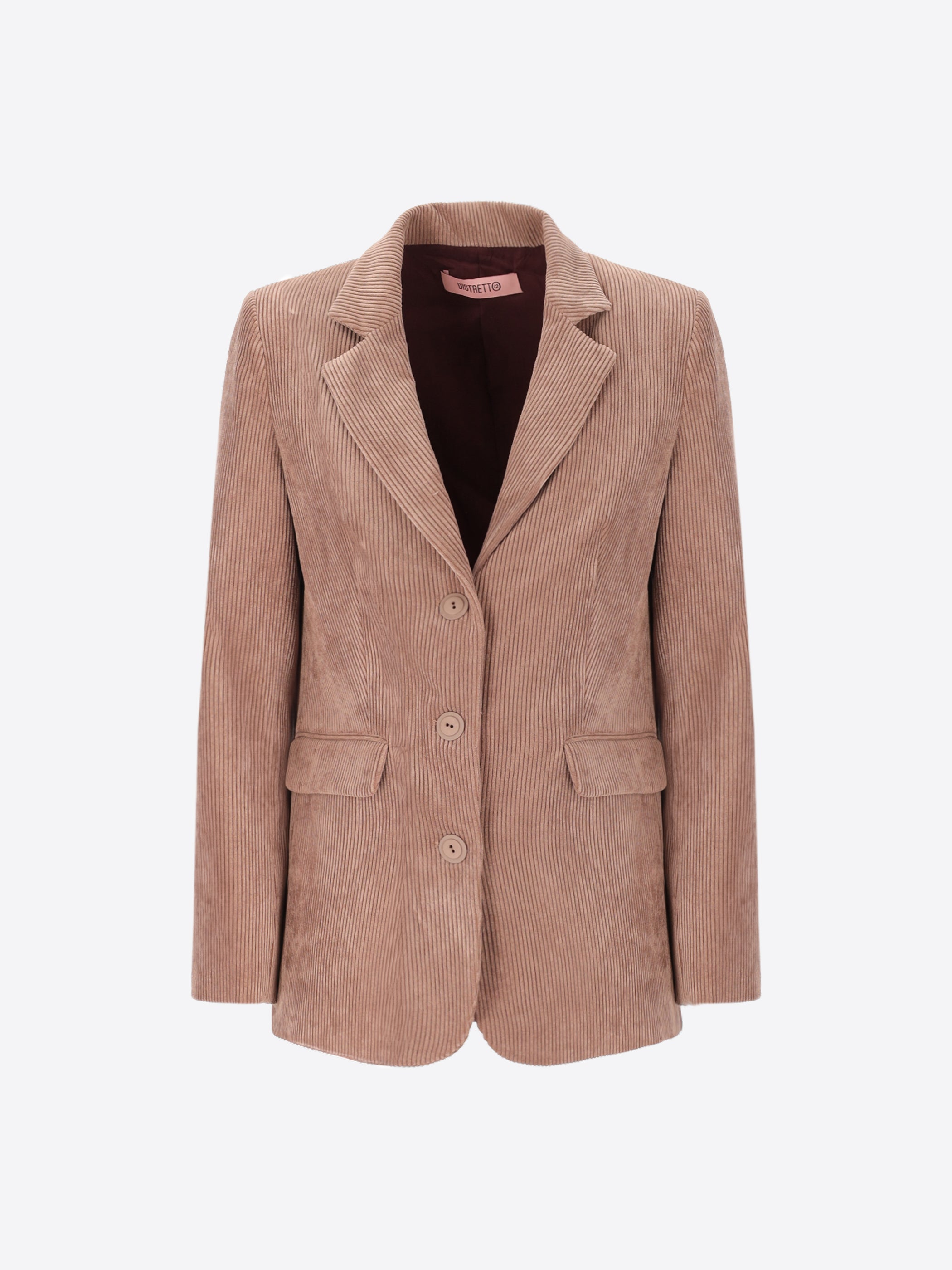 Regular Jacket in Corduroy Fabric Crix - Woman