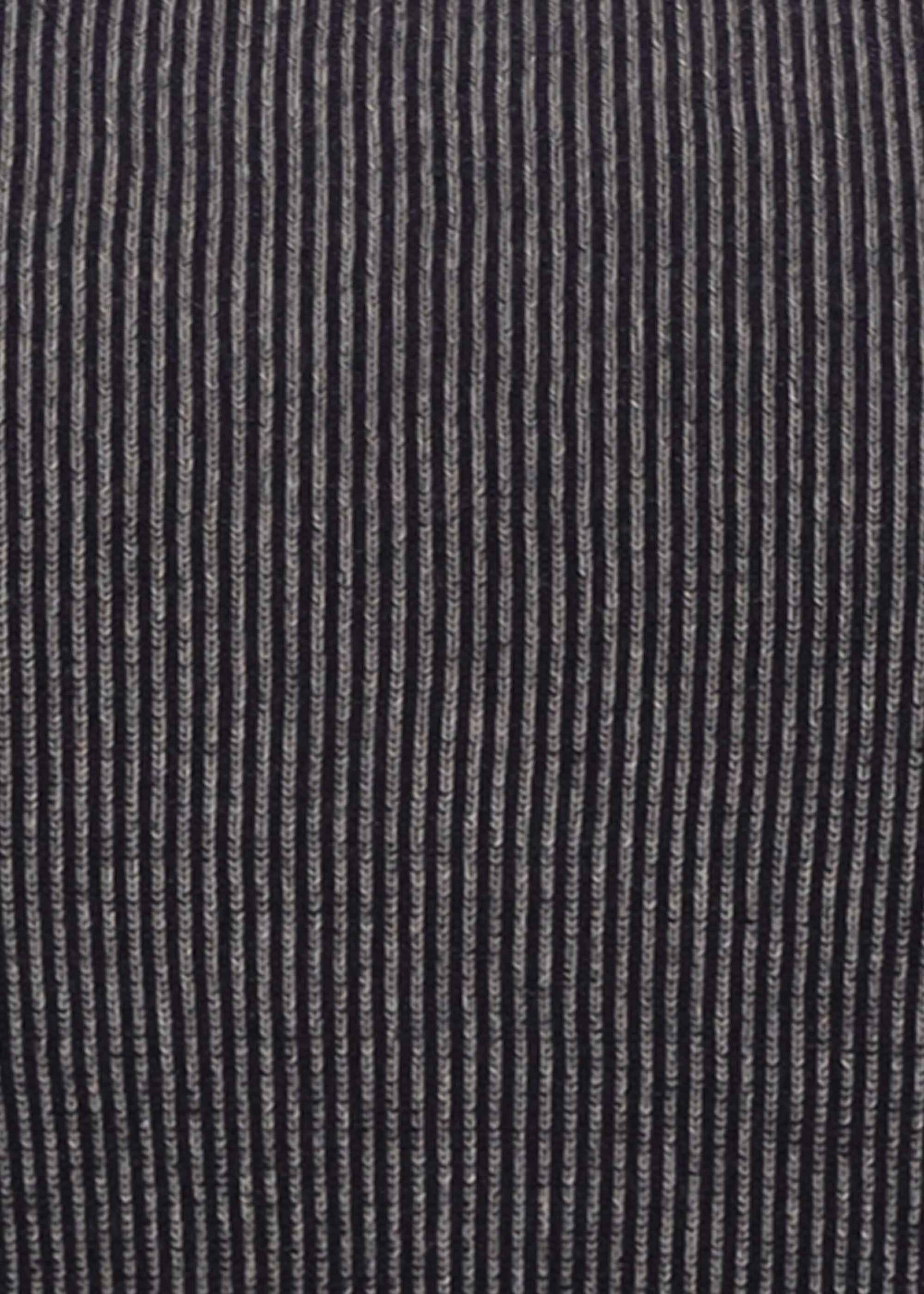 Maglia Ribs Collo Alto a Piccole Coste Bicolor