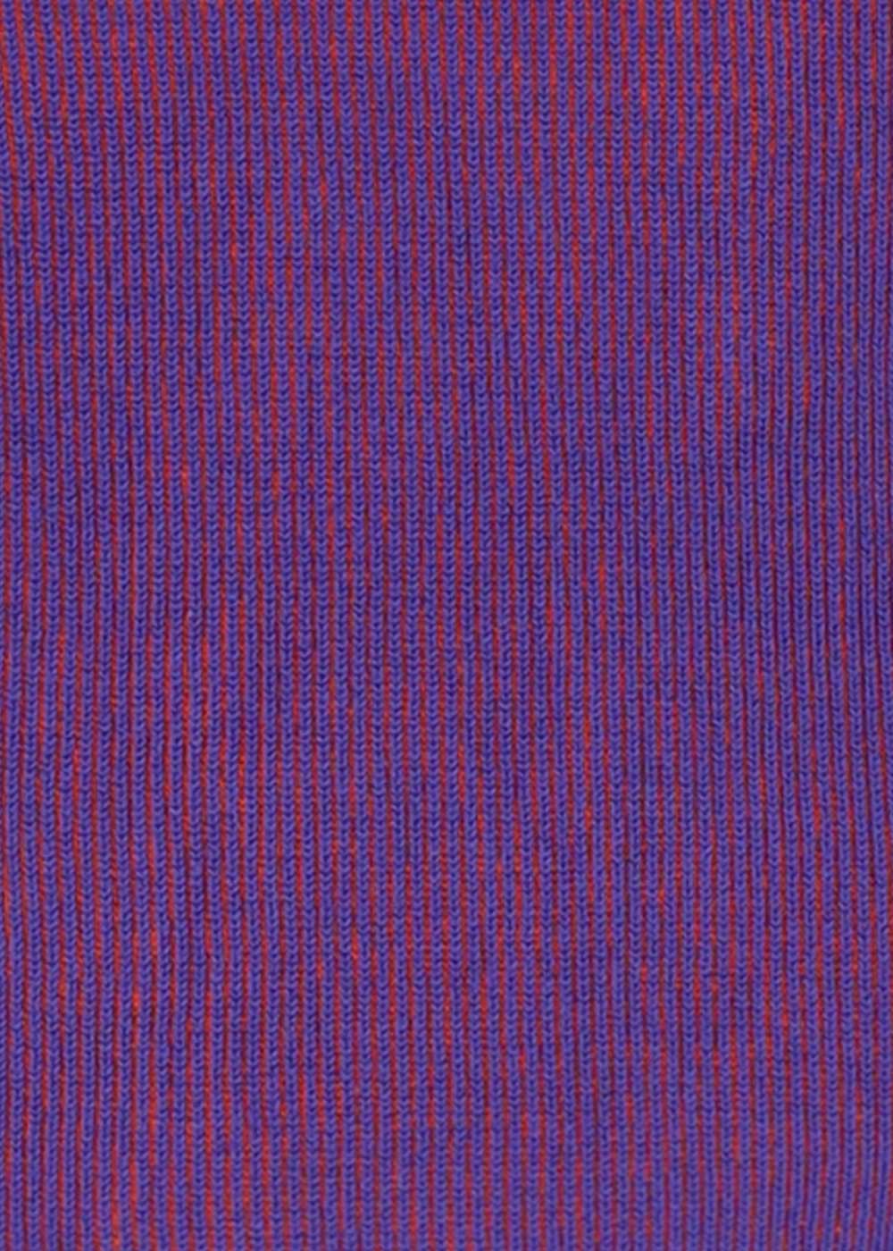 Maglia Ribs Collo Alto a Piccole Coste Bicolor