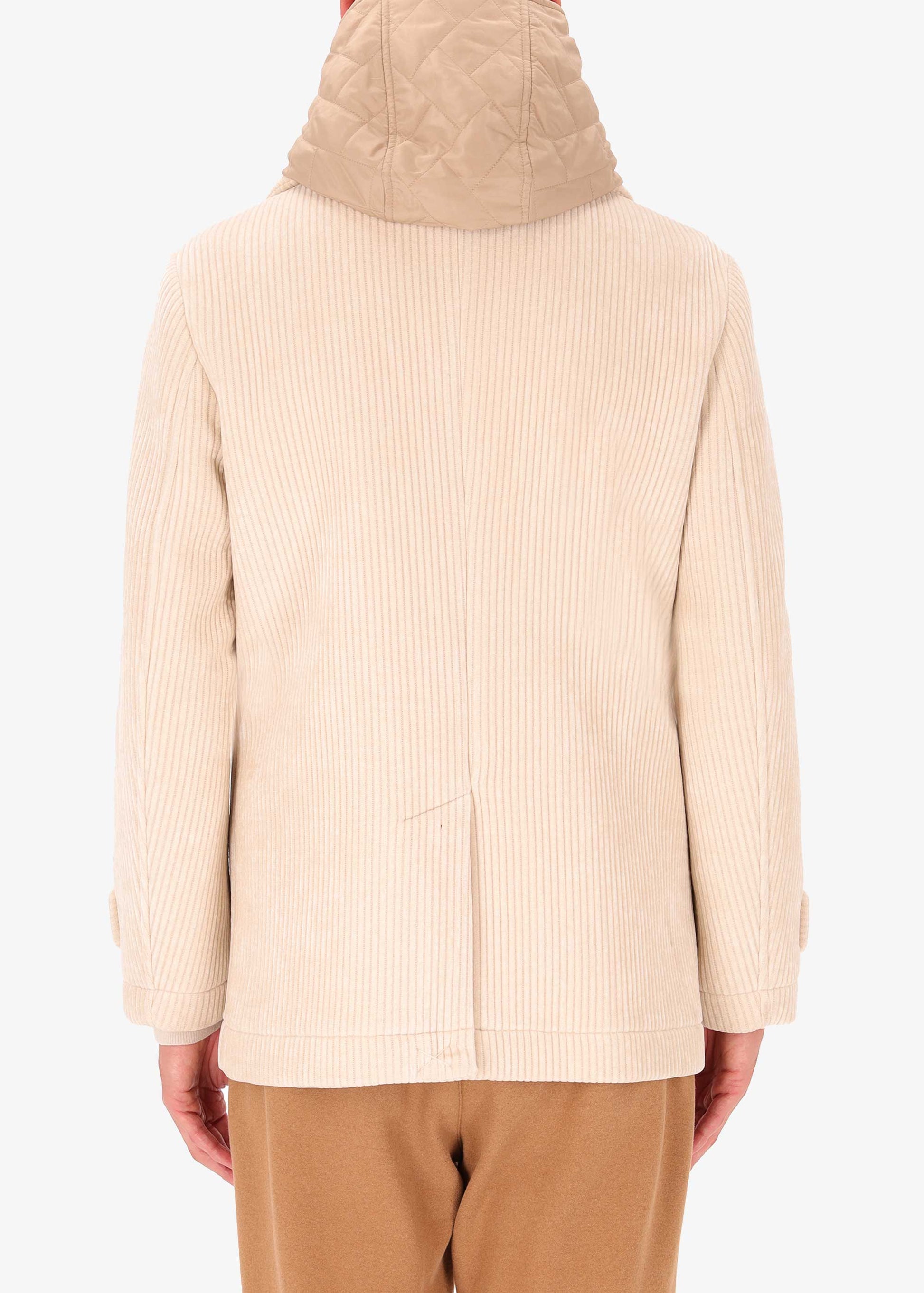 Velvet Chenille Double Breasted Peacoat Alba